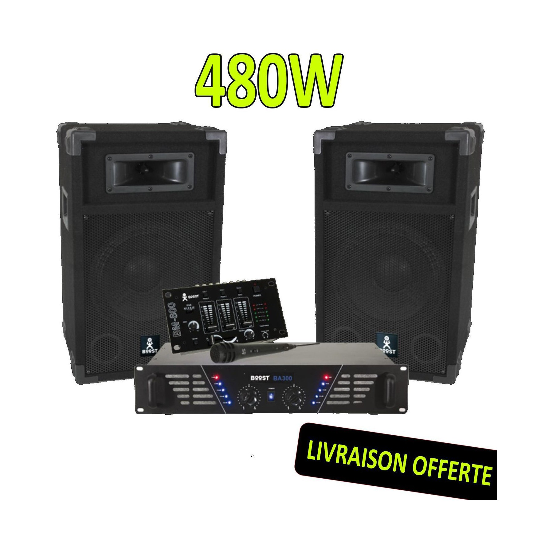 Pack sono BOOST BOOST DJ-300 Pack sonorisation