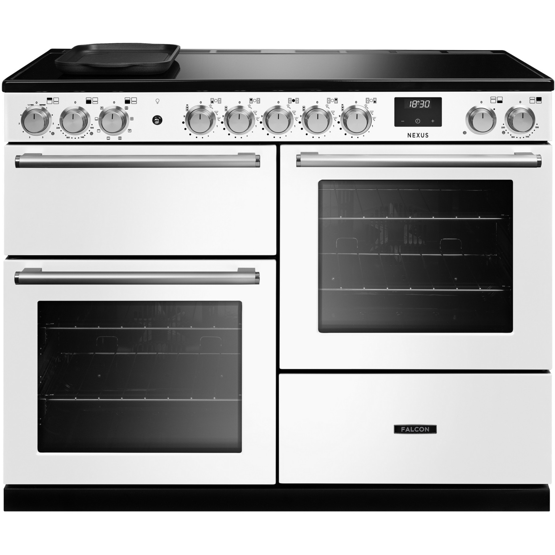 Piano de cuisson induction FALCON NEXUS NGC OC  TAB IND 110 CM BLANC CHROM