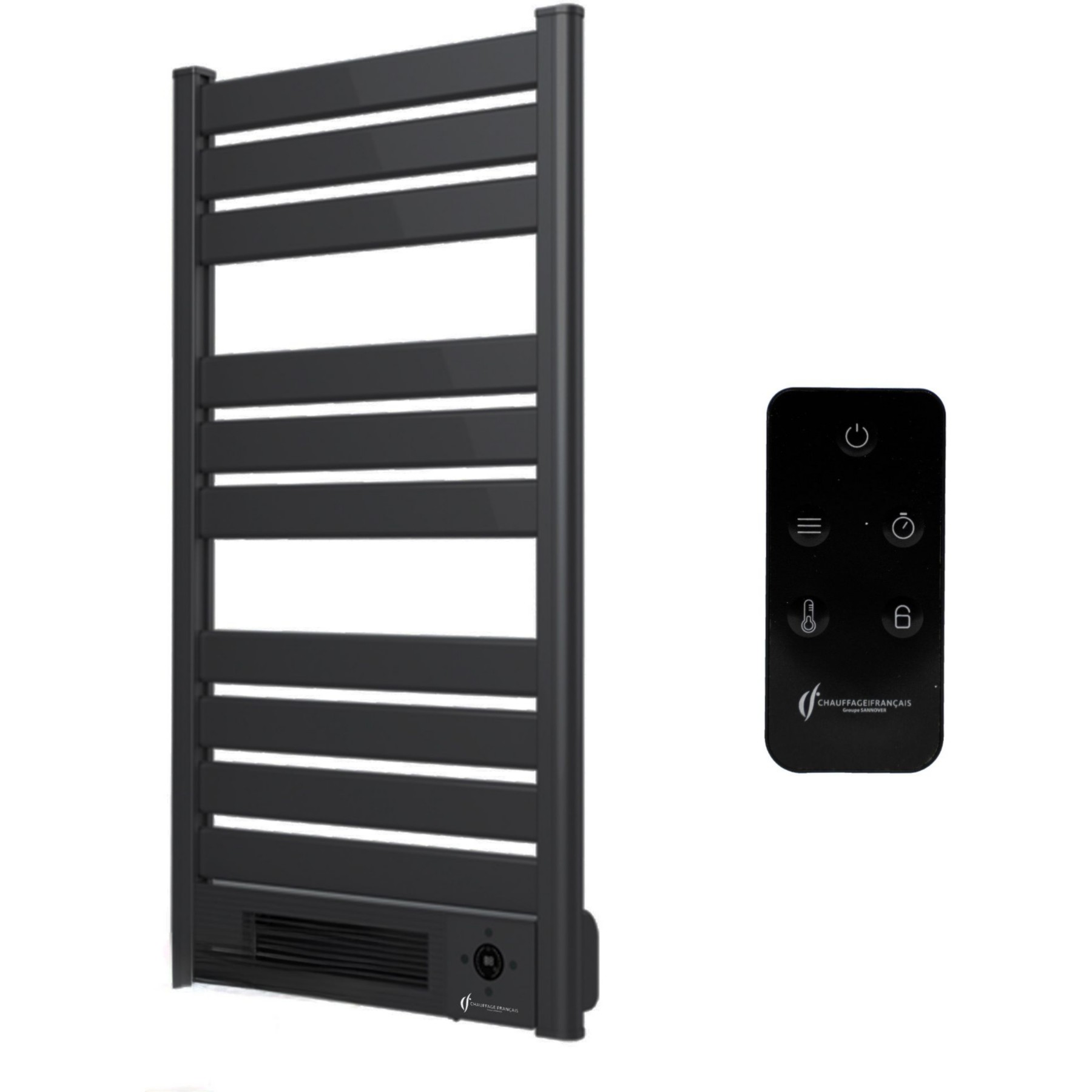 Sèche serviette SANNOVER avec Soufflerie Omiros 2000 W Noir