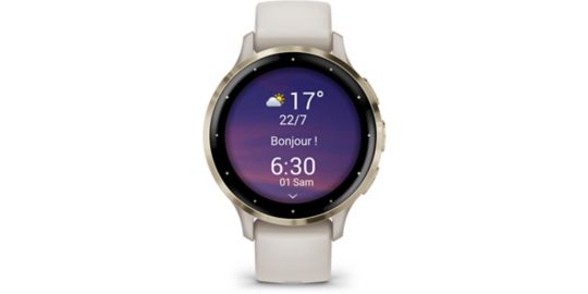 Montre sport GARMIN Venu 3S Sport et santé GPS AMOLED BT 41 mm Argent
