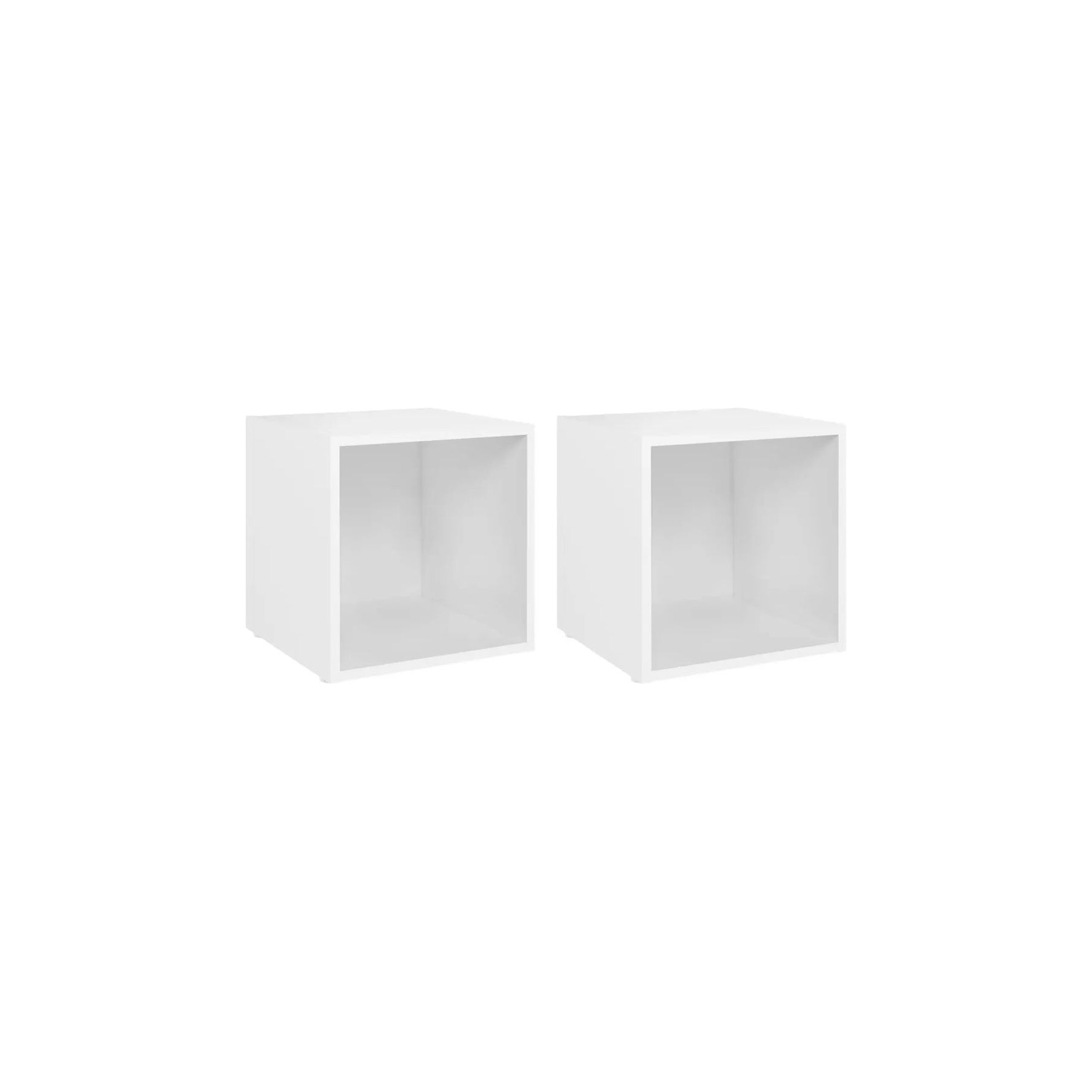 Meuble TV HELLOSHOP26 Lot de 2 meubles TV tendance pratique 37