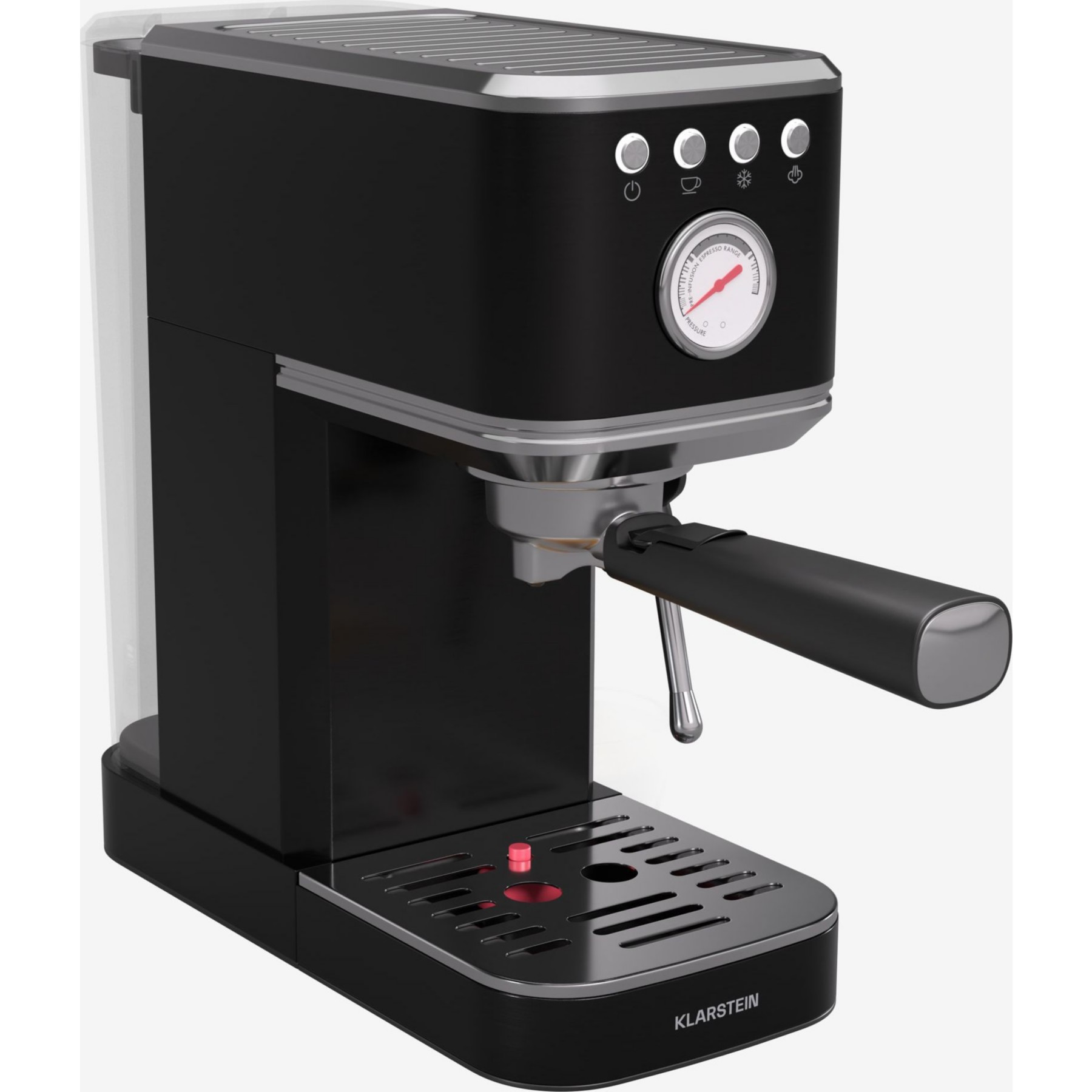 Machine à expresso KLARSTEIN SteelPresso Slim 20 bars 1,2 L 1350 W