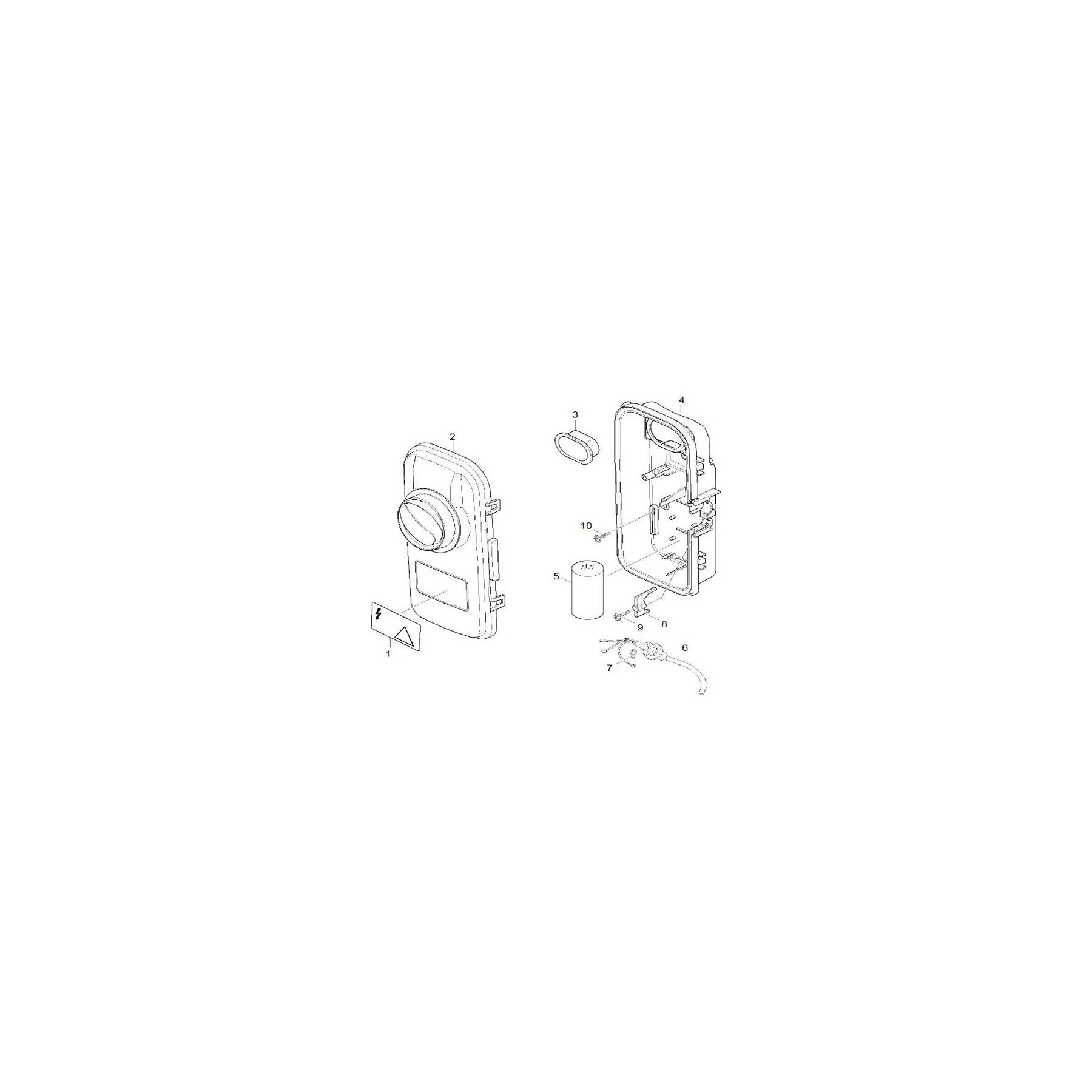 Pièce détachée KARCHER INTERRUPTEUR COMPLET REP 2 - 47442660
