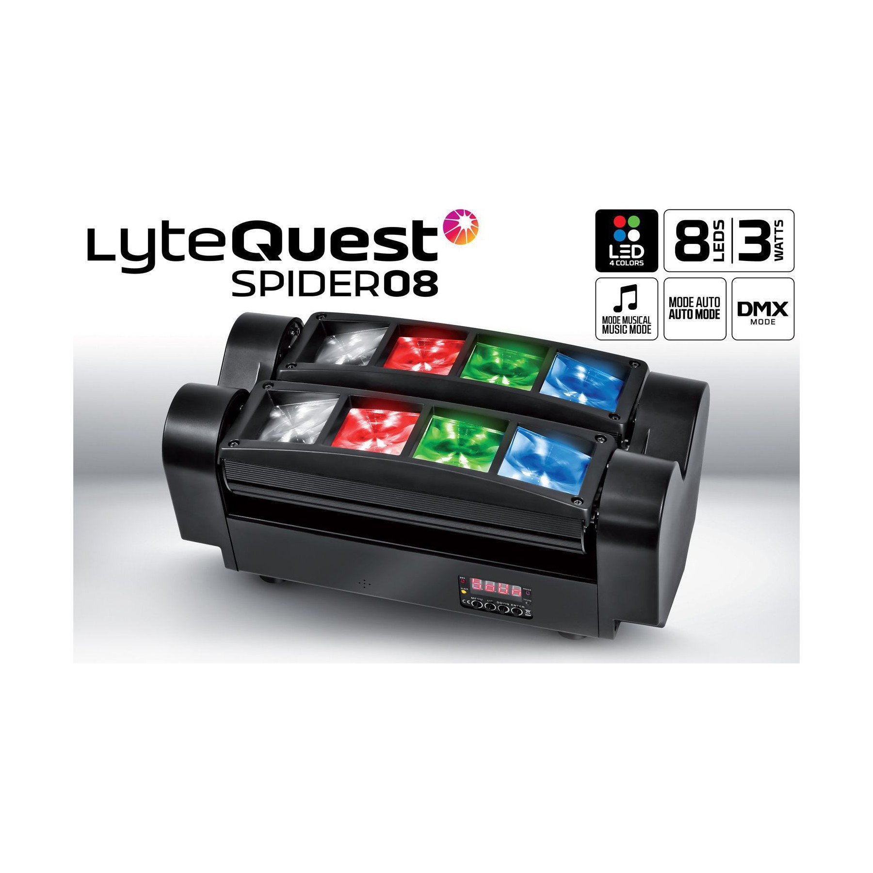 Jeu de lumières LYTEQUEST Jeu de lumière LyteQuest SPIDER08 BEAM 8
