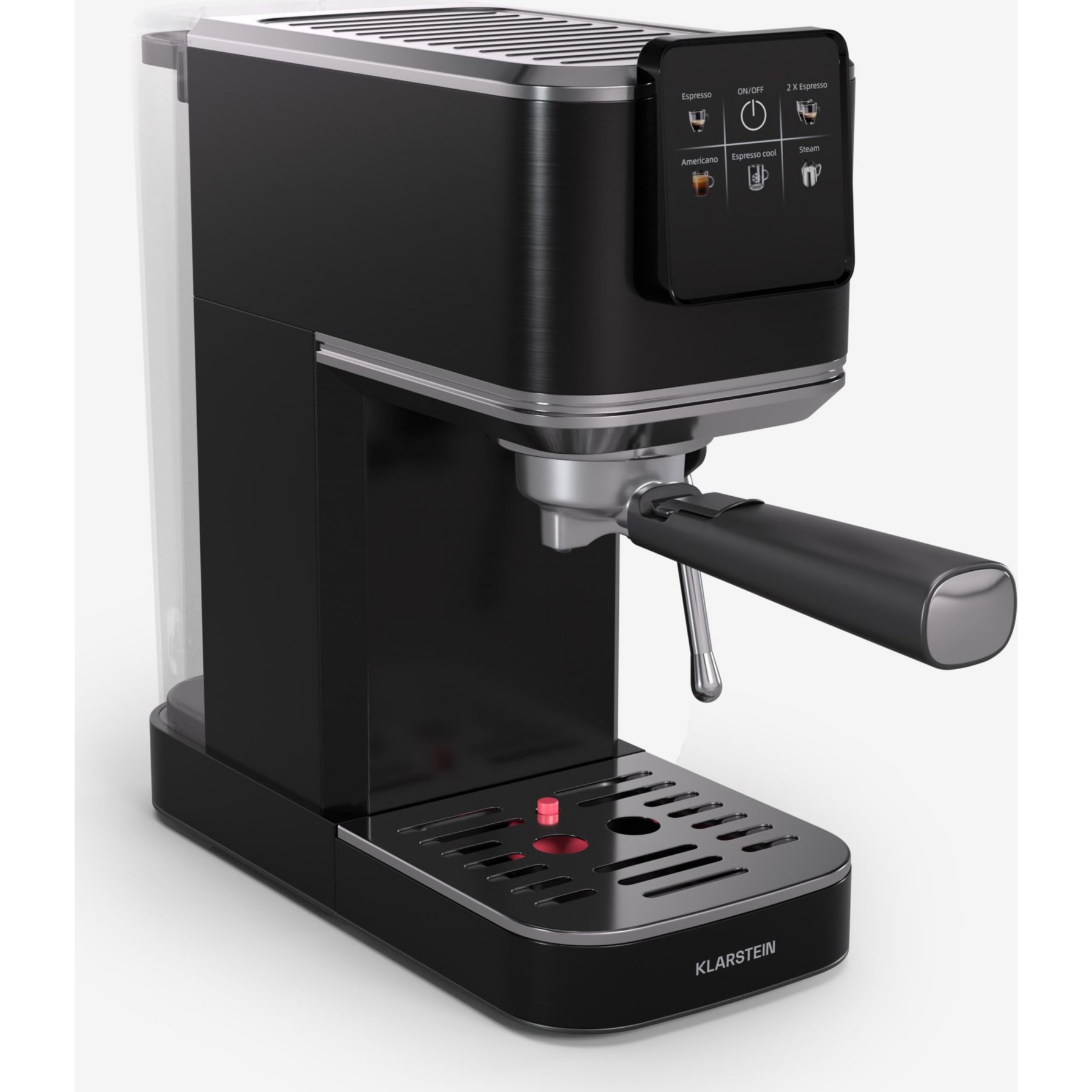 Machine à expresso KLARSTEIN SteelPresso Slim 1,2L 20 bars 1350W Noir
