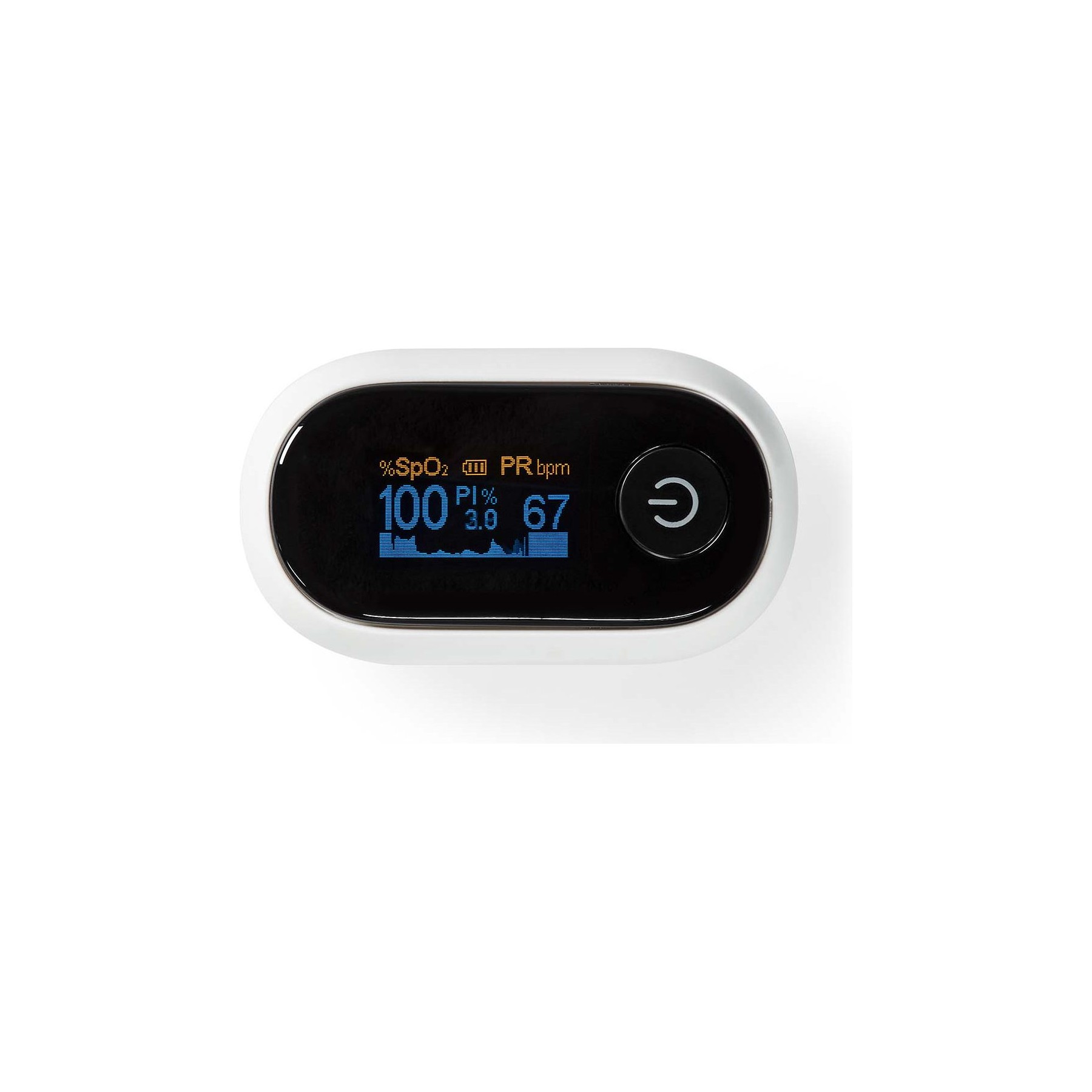 Oxymètre NEDIS SmartLife avec Écran OLED et Alarme