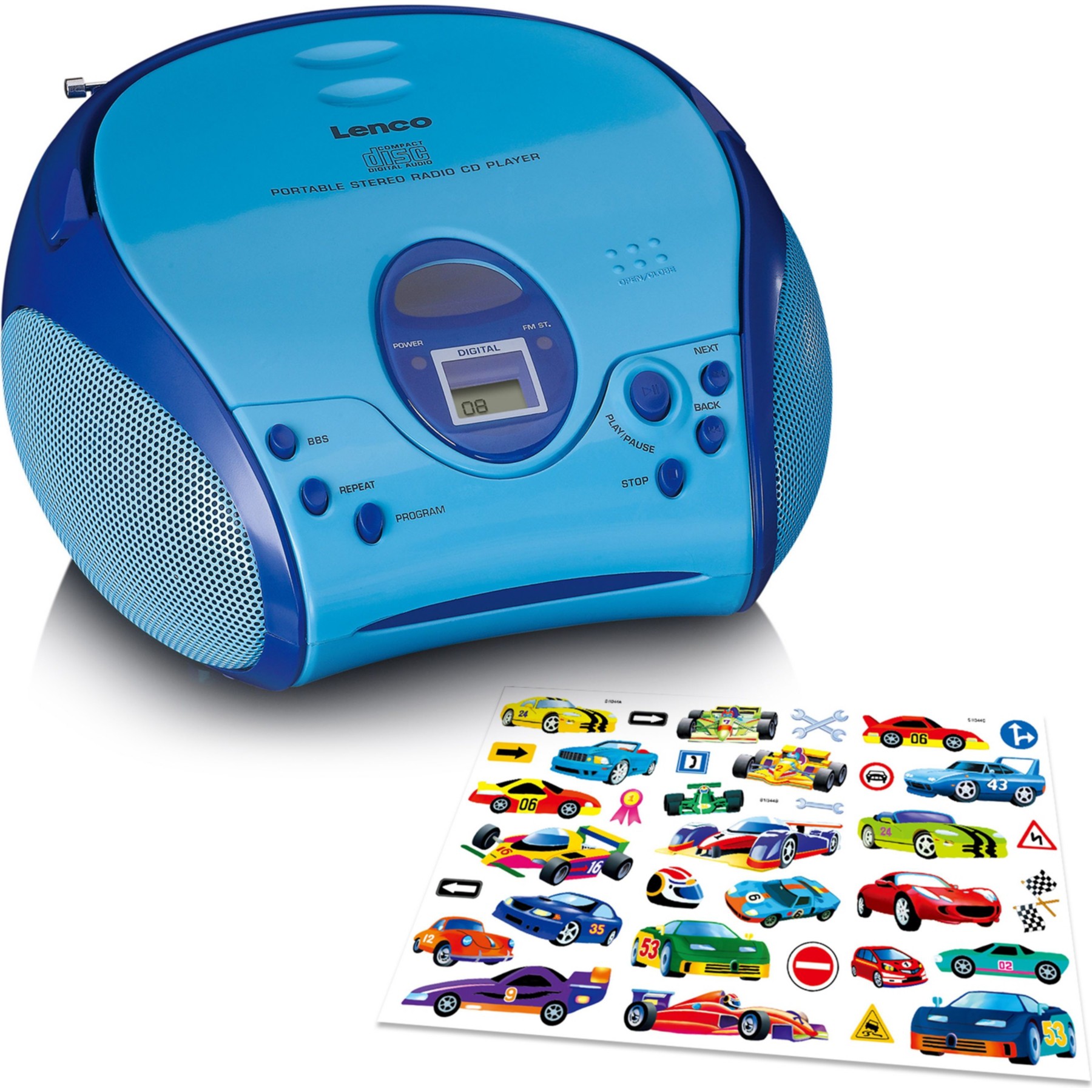 Radio FM LENCO SCD-24BU kids