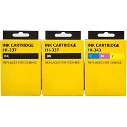 Cartouche d'encre SHOP-STORY Cartouches Compatibles HP 337 343 Imprim