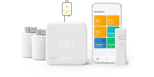 Tête thermostatique connectée TADO Thermostat V3+ Filaire et 2 Tetes termos