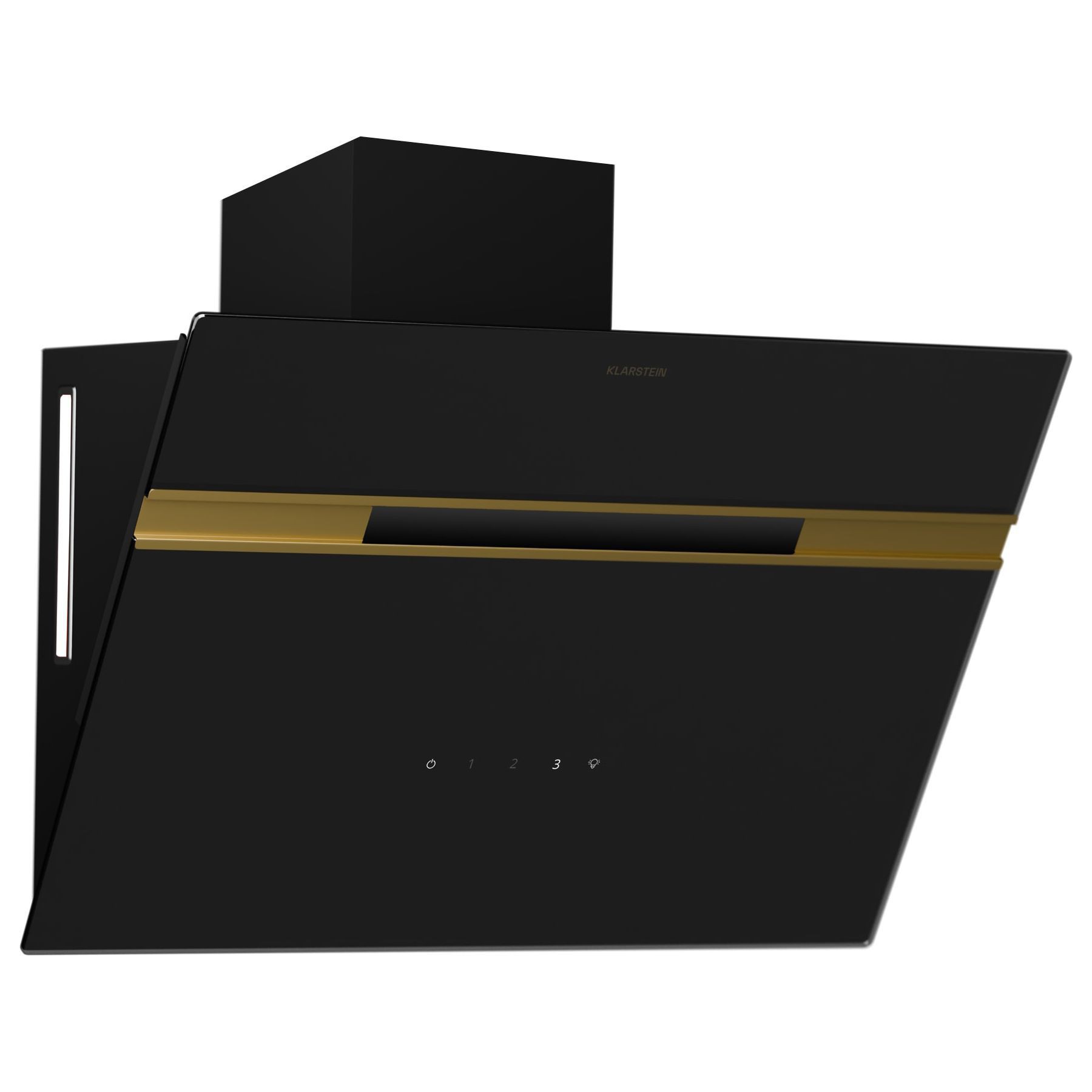Hotte décorative murale inclinée KLARSTEIN Alina 60 cm CEE A 600 m³/h 52 dB noir