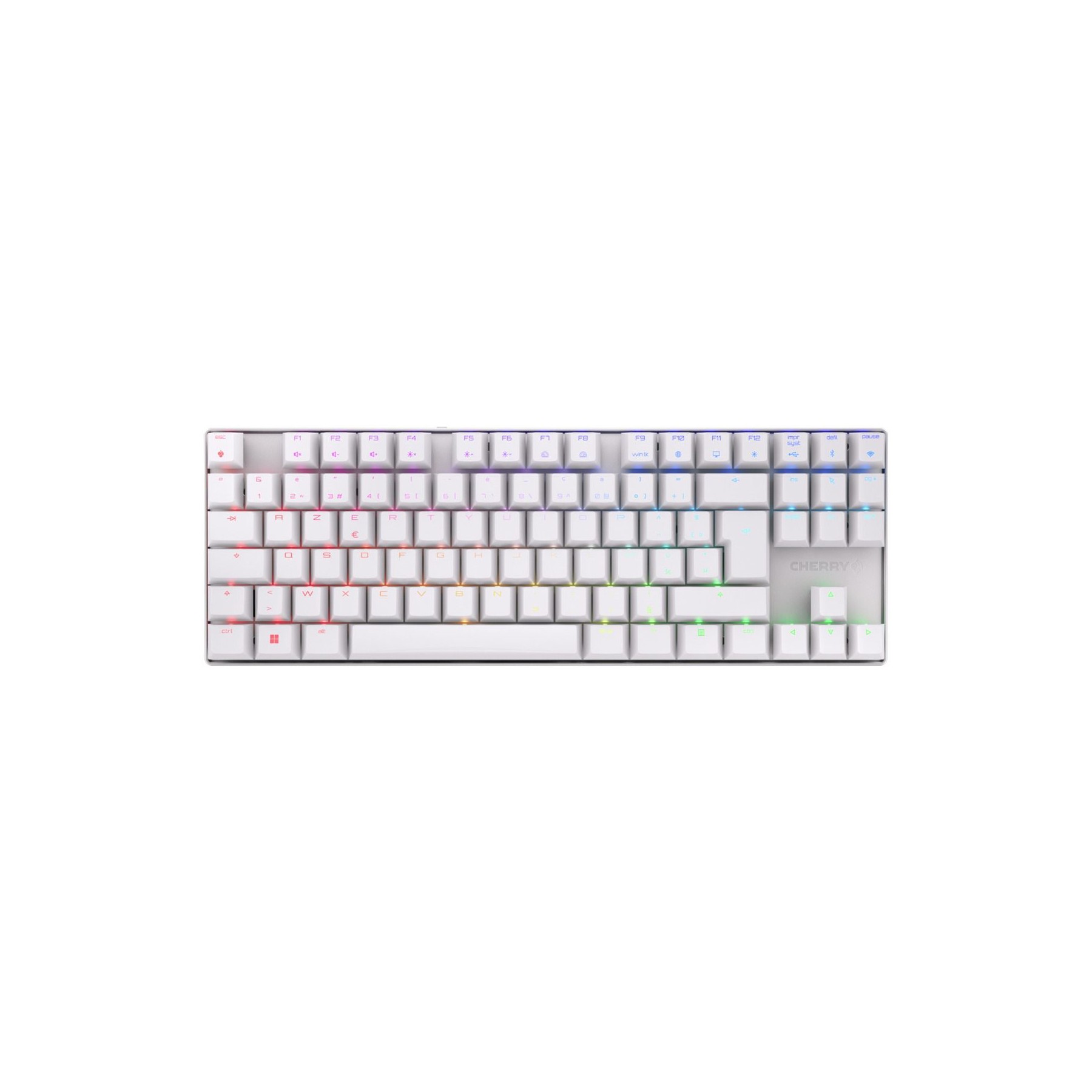 Clavier gamer sans fil CHERRY MX 8.2 TKL WIRELESS - Blanc