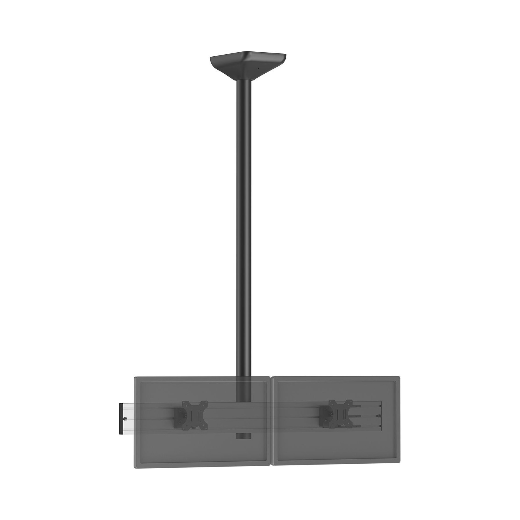 Support plafond TV KIMEX plafond menu board 2 TV 32''-Haut. 150cm