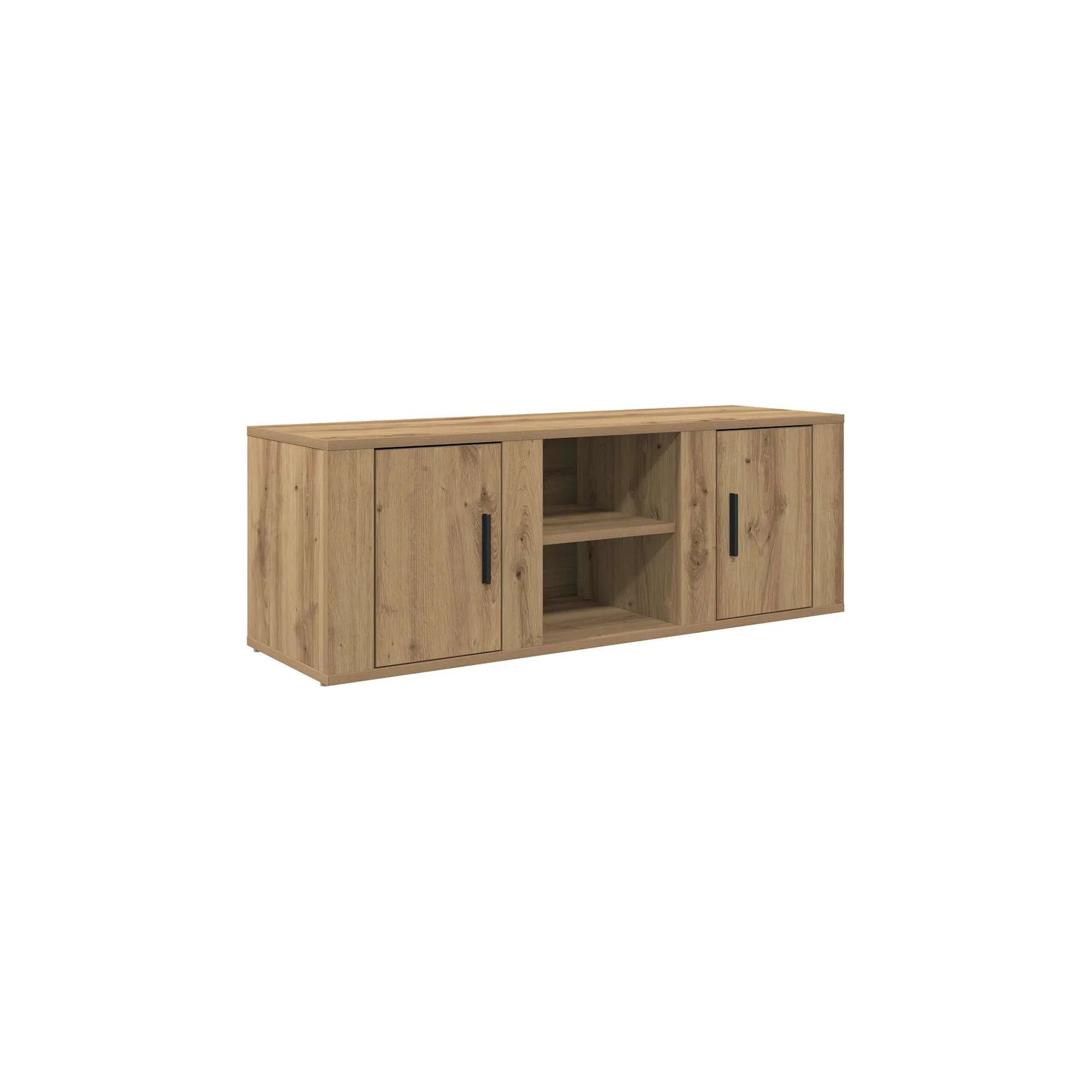 Meuble TV HELLOSHOP26 Meuble TV rectangulaire moderne avec ran