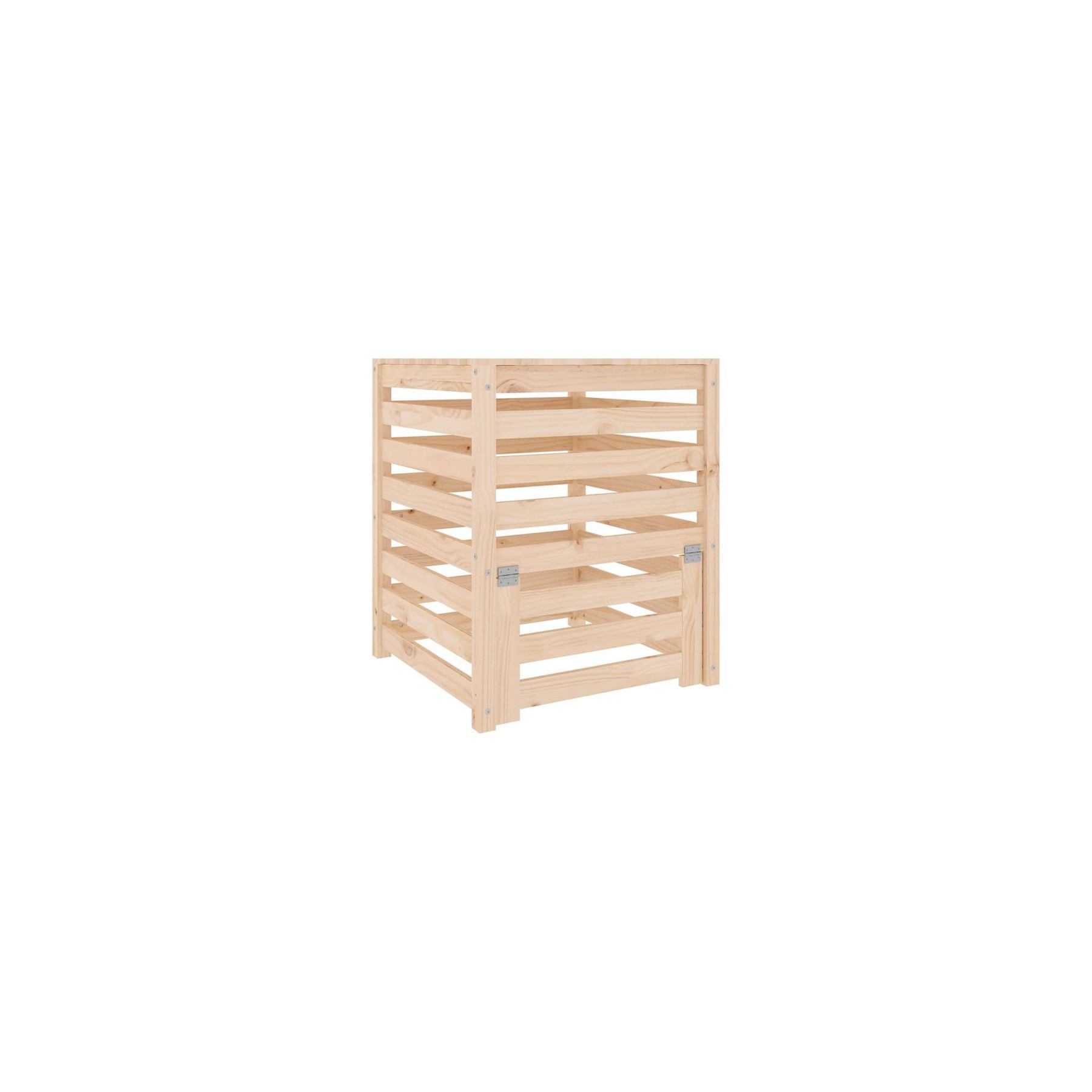 Composteur de jardin VIDAXL Bois 63.5 x 63.5 x 77.5 cm Brun