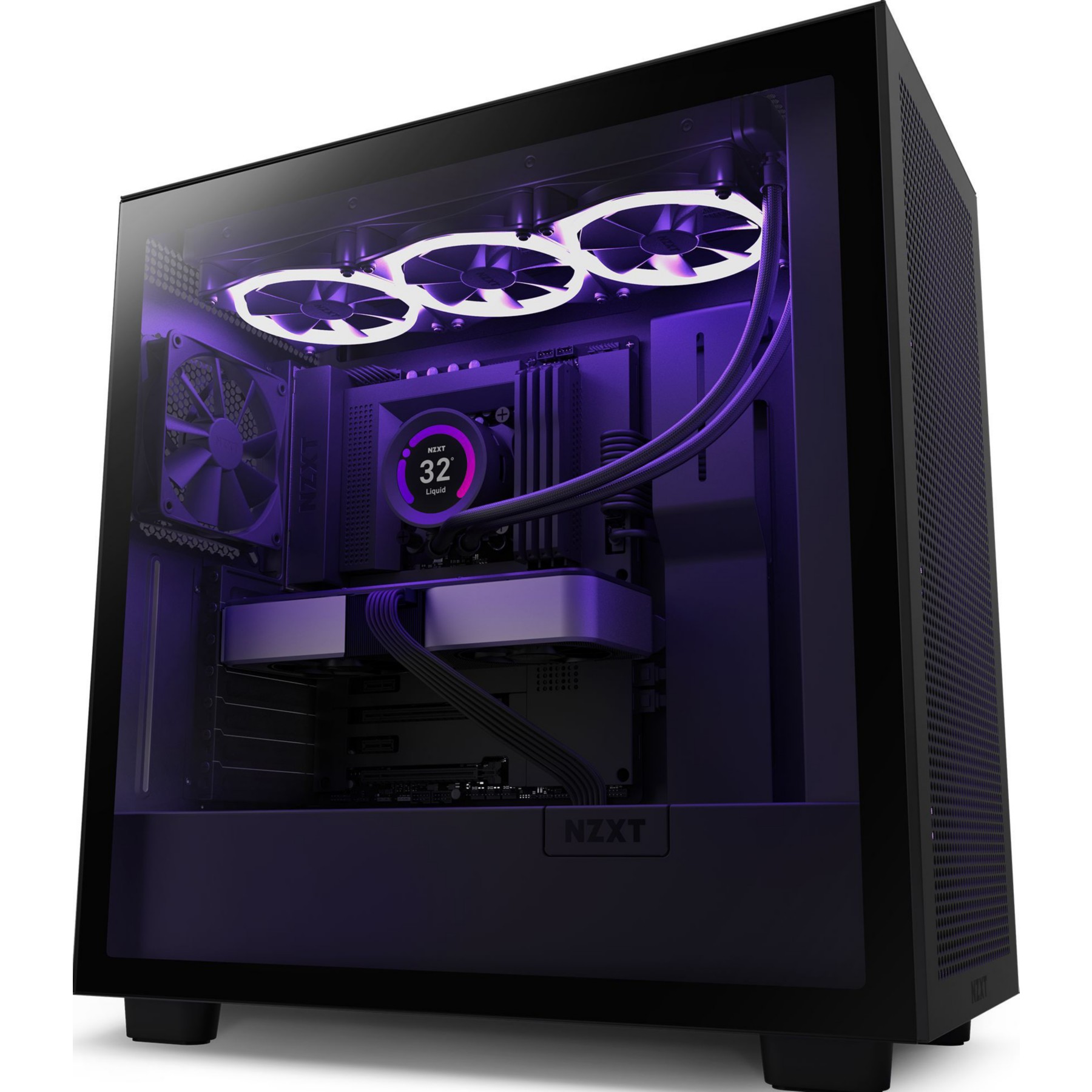 Boitier PC NZXT H7 Flow Black Tempered Glass E-ATX