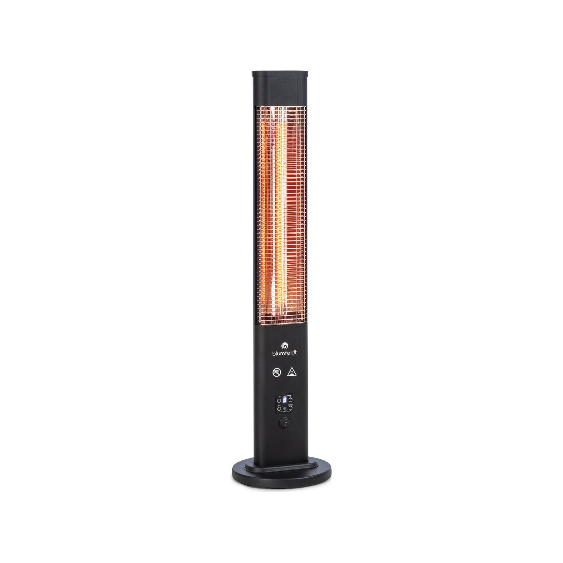 Chauffage infrarouge BLUMFELDT Heat Guru Plus - 1200W - Noir