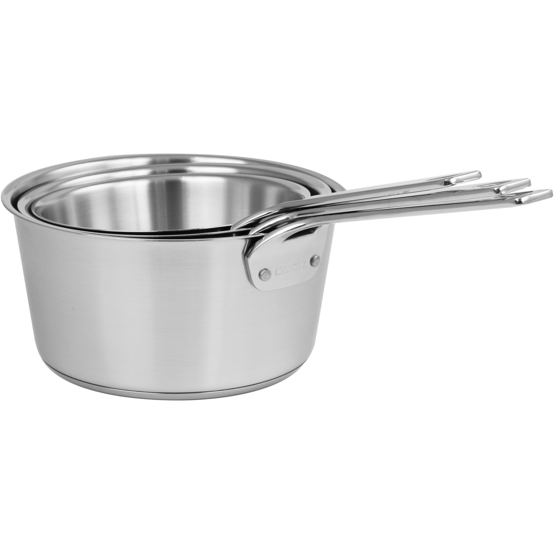 Batterie de cuisine CRISTEL de 3 casseroles 16/18/20 cm - 1826