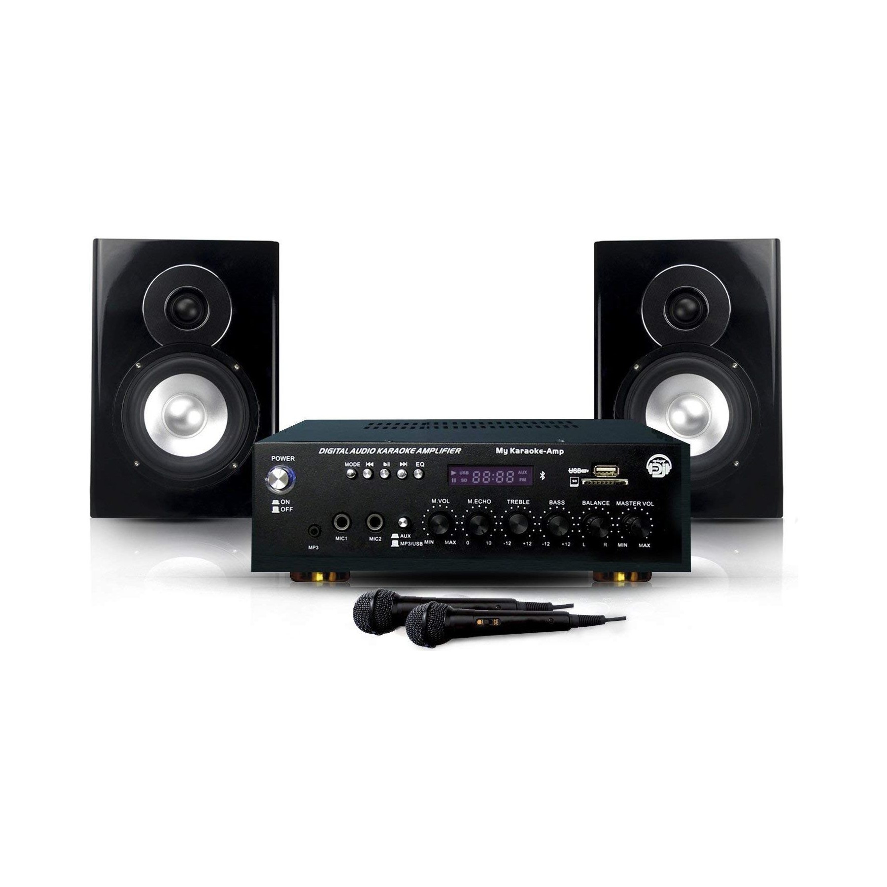 Karaoké MYDEEJAY Karaoké DJ 150W Enceintes+Ampli+2Mics