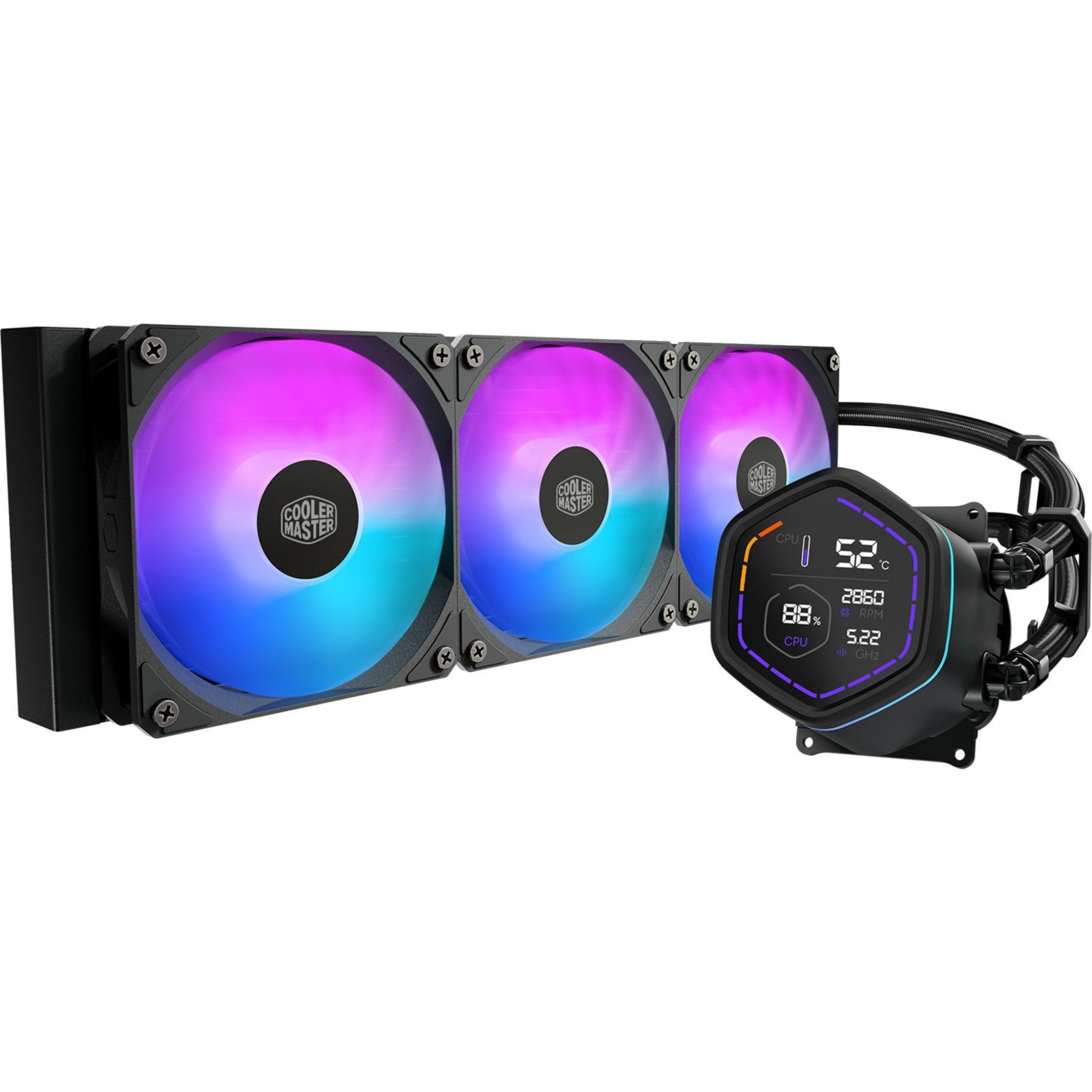 Kit de refroidissement COOLER MASTER MasterLiquid Core Nex Digital - 360 mm