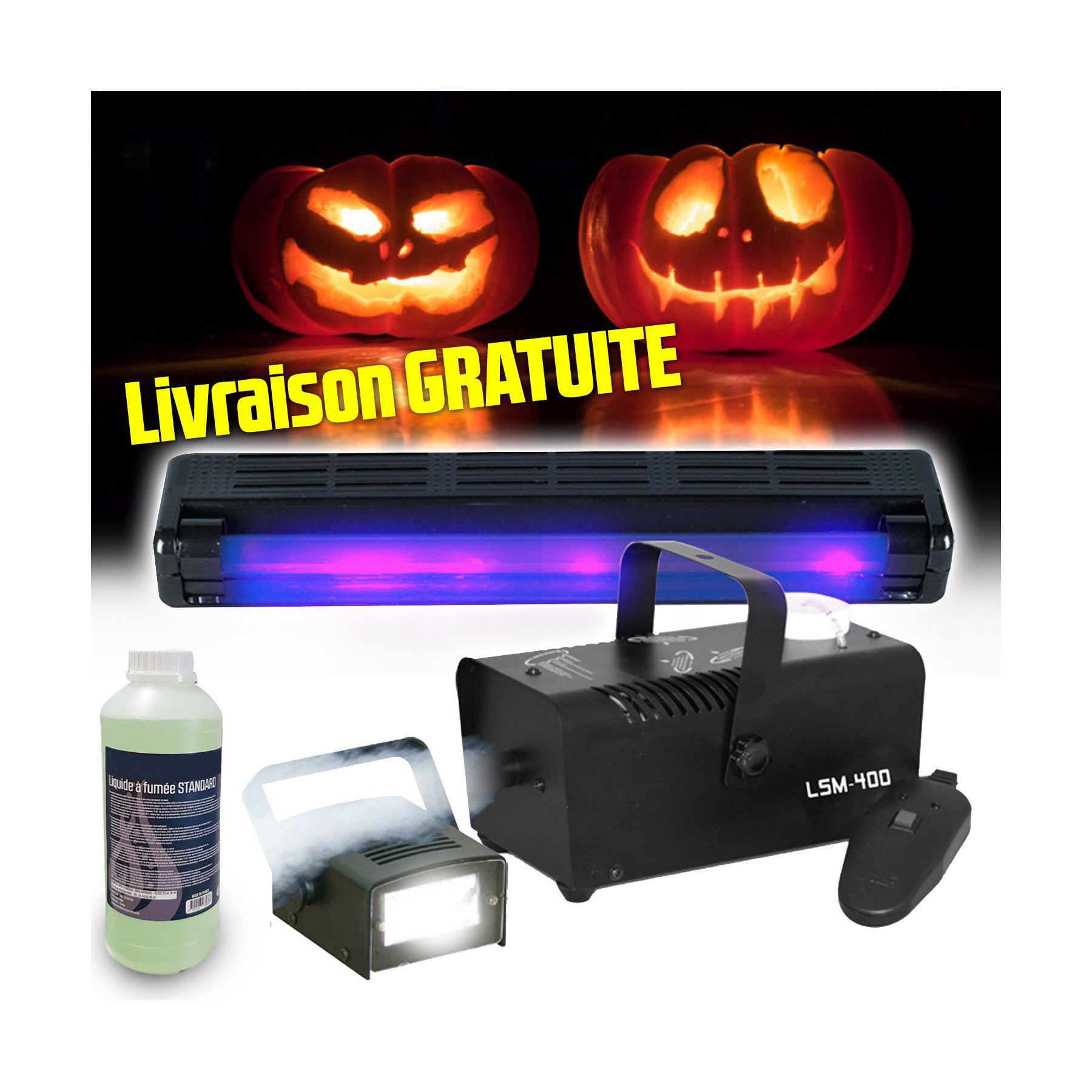 Jeu de lumières BOOST Pack HALLOWEEN Boost FOG & FEAR 2 avec M