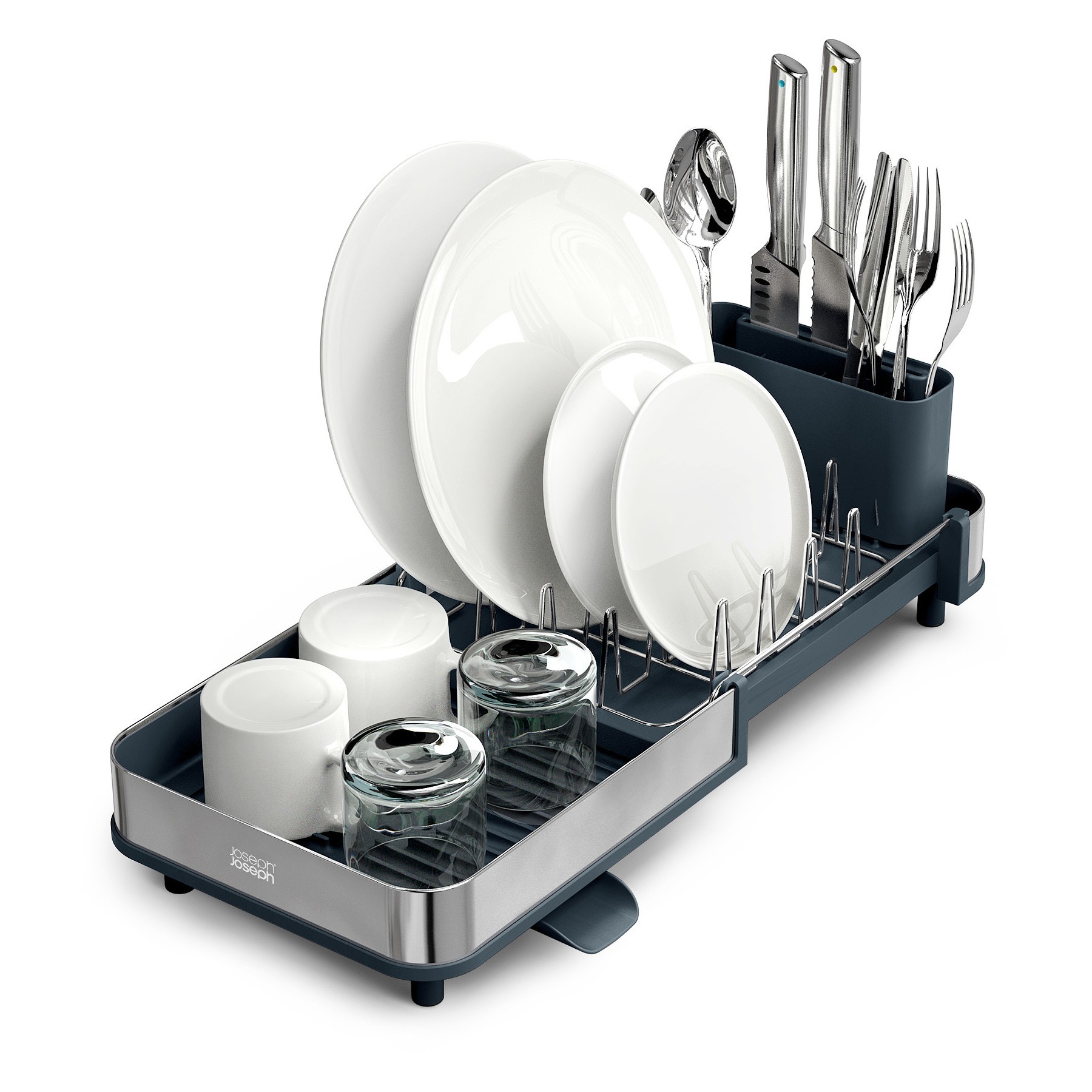 EGOUTTOIR JOSEPH JOSEPH Extend Slim Steel gris