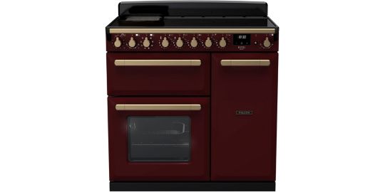 Piano de cuisson induction FALCON ESTEL DELUXE TAB IND 90 CM BORDEAUX LAIT