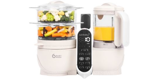 Mixeur Cuiseur Bébé BABYMOOV Nutribaby + Mineral Beige