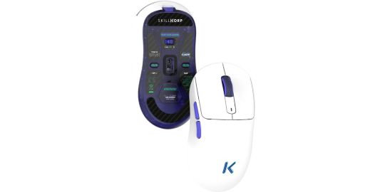 Souris Gamer Sans Fil SKILLKORP M20 Ultimate Blanche