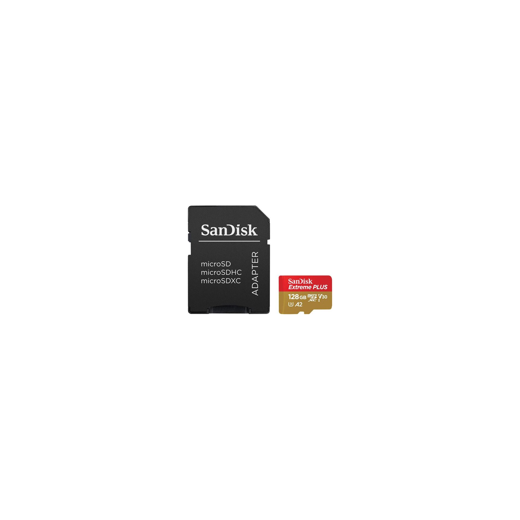 Carte Micro SD SANDISK 128GO microSD Extreme Plus  + Adaptateur