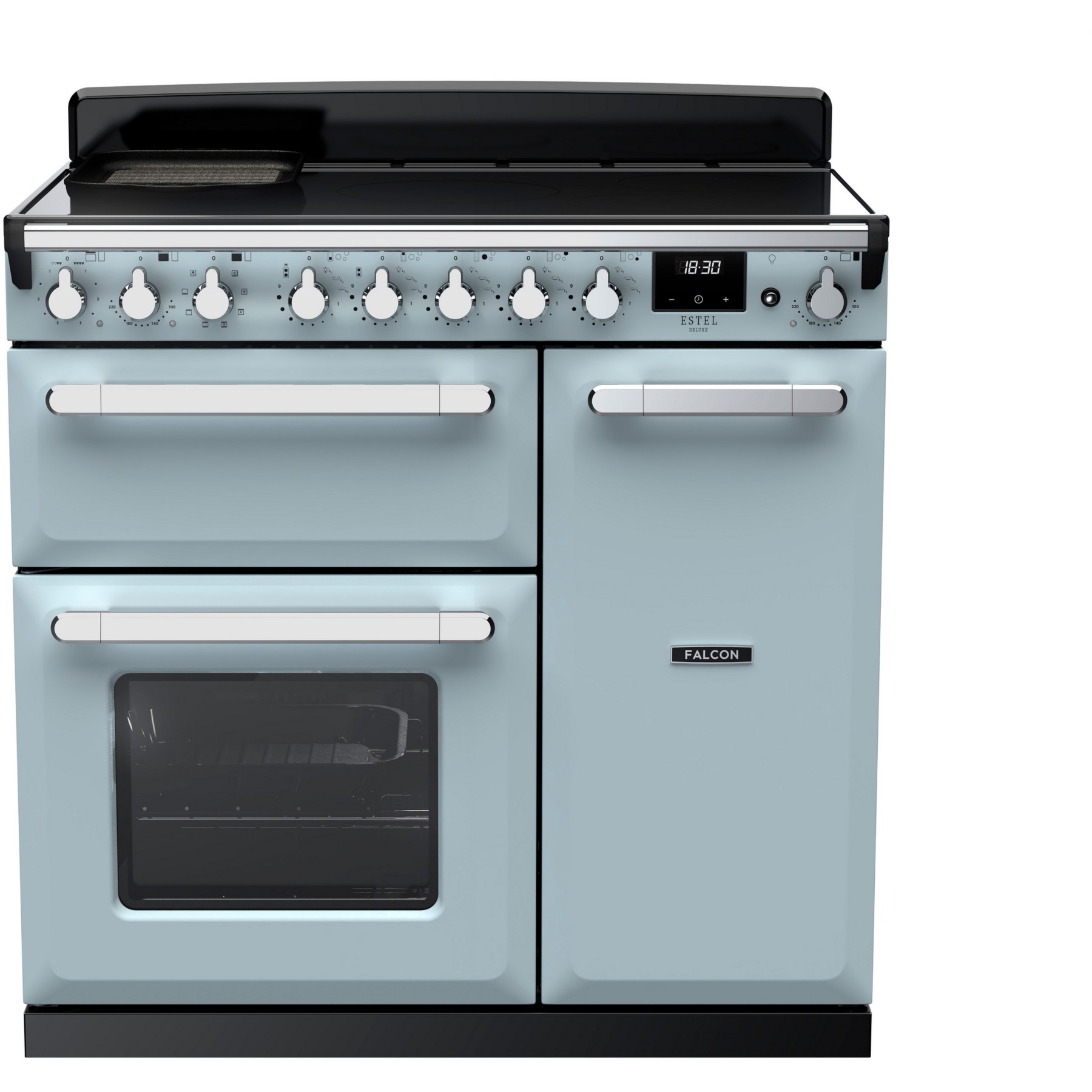 Piano de cuisson induction FALCON ESTEL DELUXE TAB IND 90 CM BLEU PASTEL C