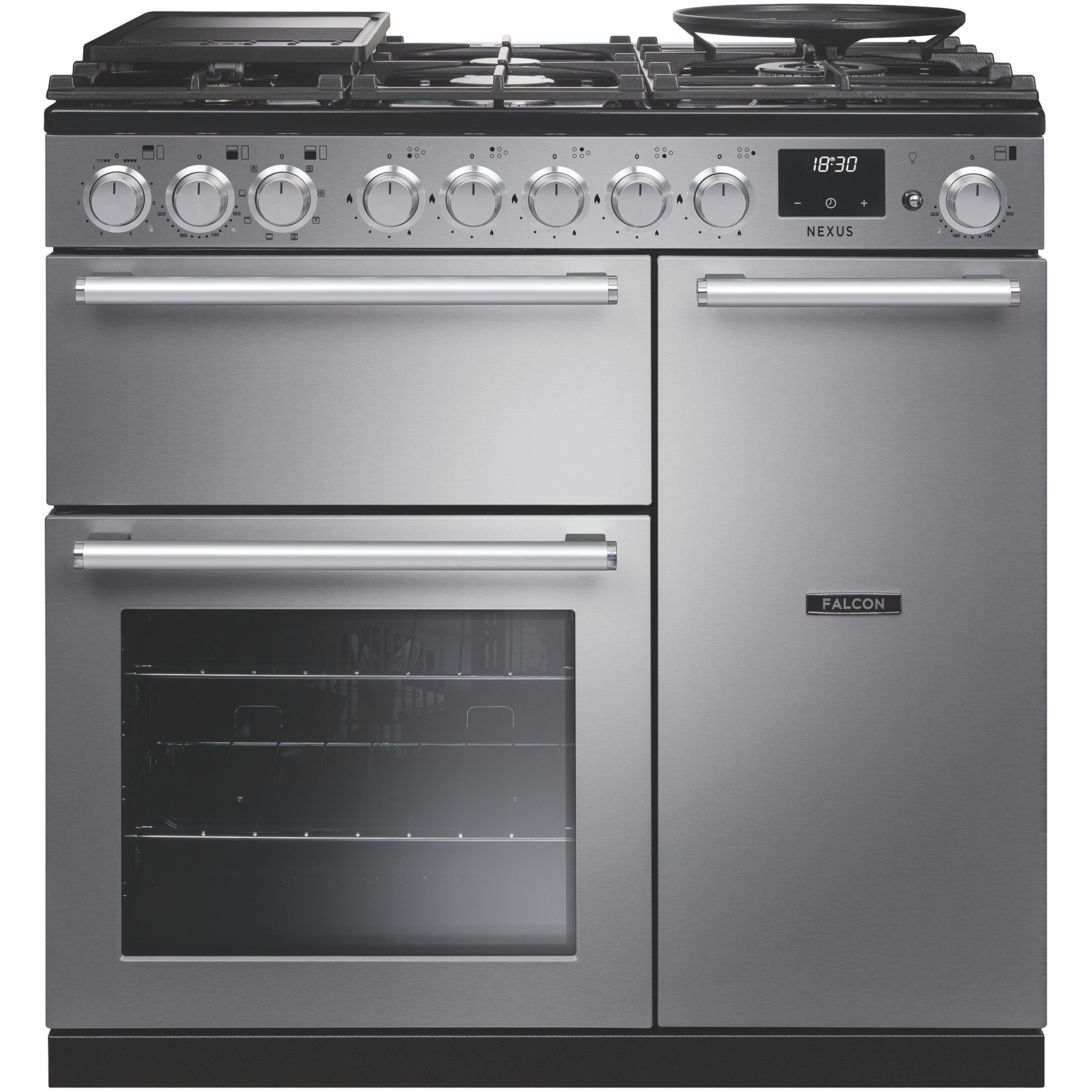 Piano de cuisson gaz FALCON NEXUS NGC TAB GAZ 90 CM INOX CHROME