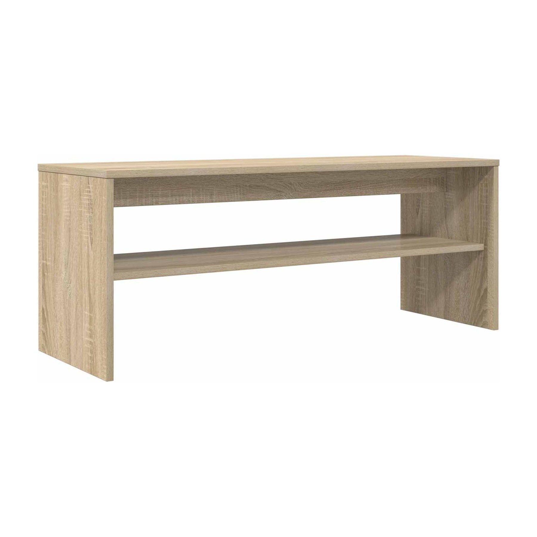 Meuble TV HELLOSHOP26 Meuble TV rectangulaire moderne rangemen