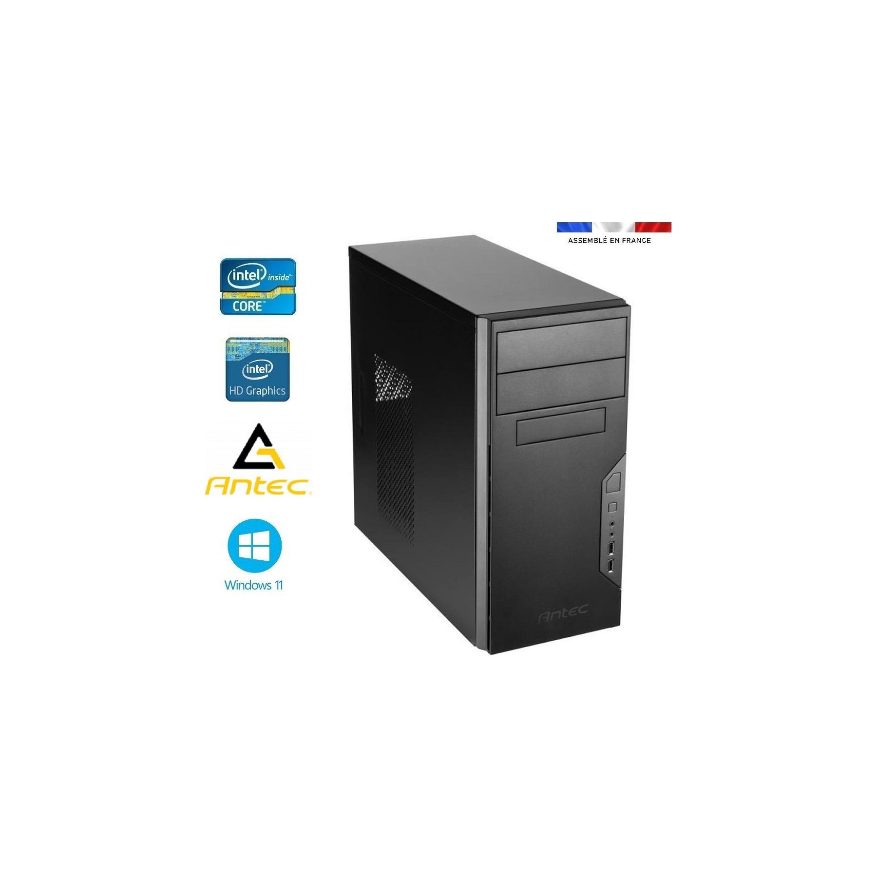 Unité centrale IDEES JEUX Antec VSK3 I7-32Go-2To