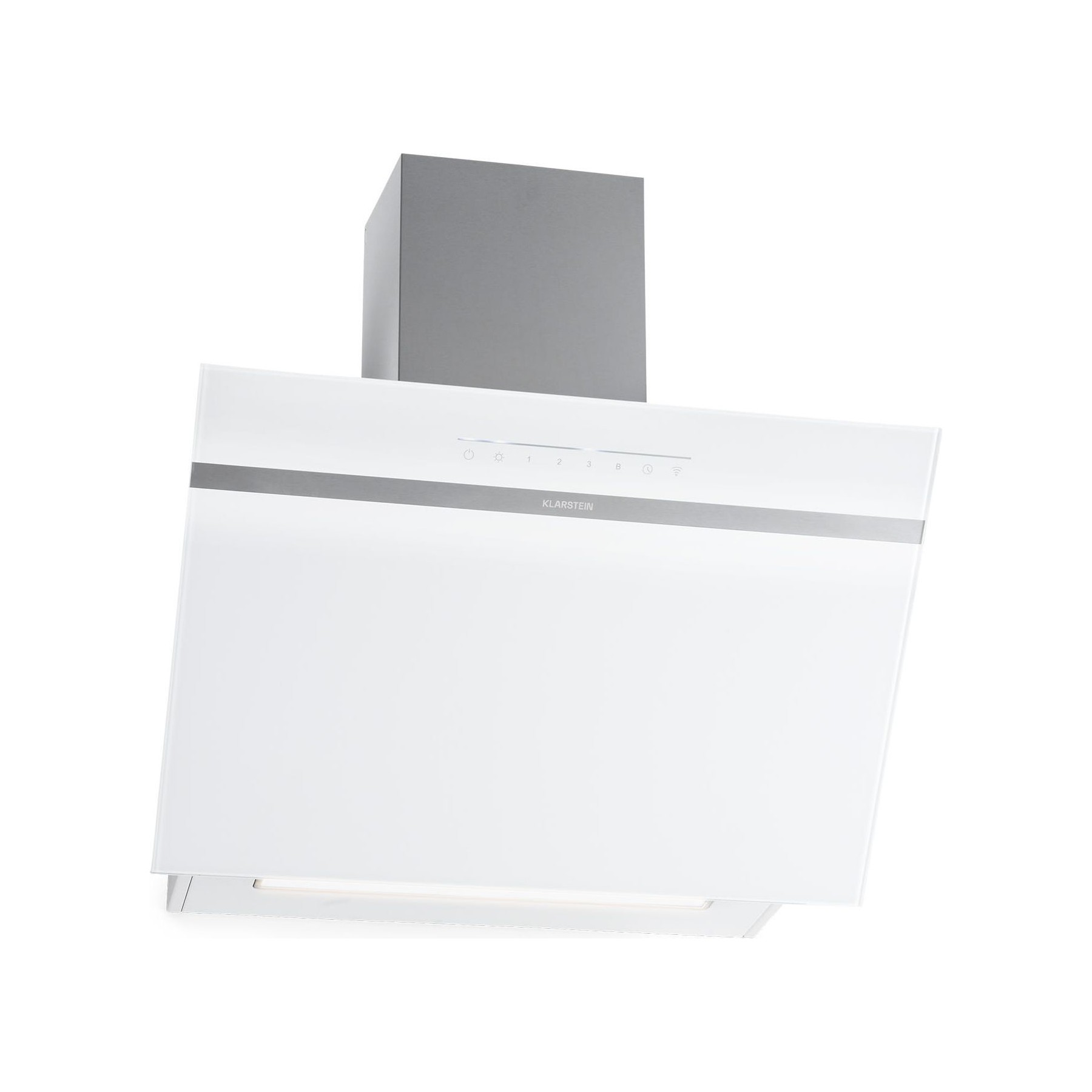 Hotte décorative murale inclinée KLARSTEIN Ava 60cm murale WiFi A++ 515 m³/h blanc