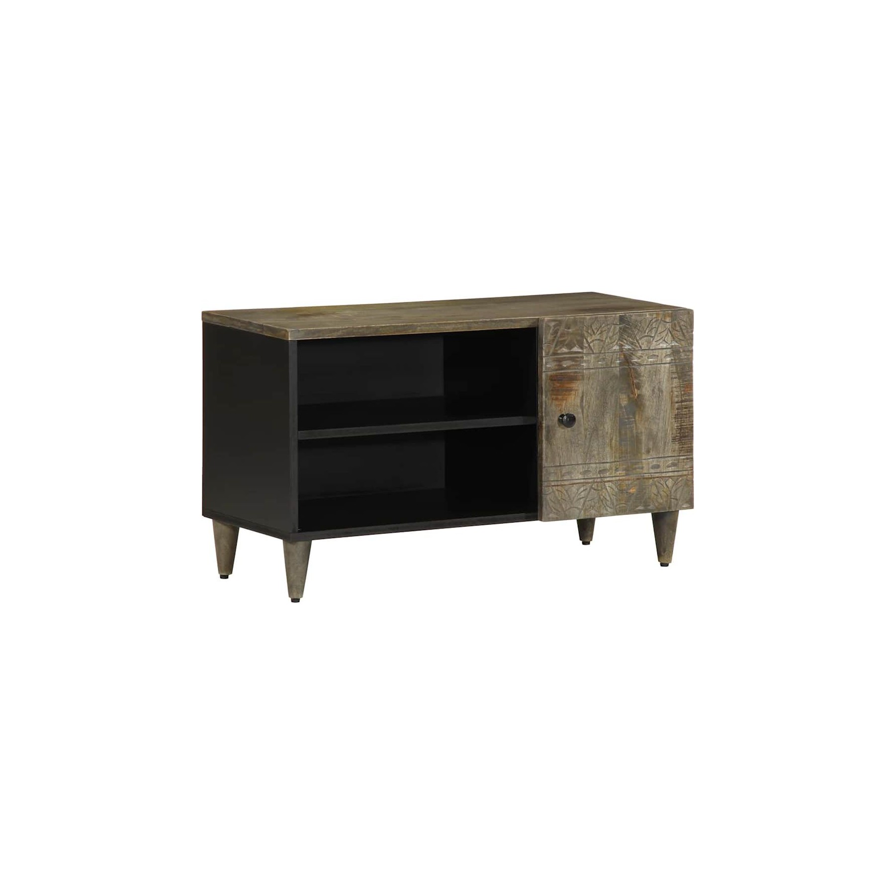 Meuble TV HELLOSHOP26 Meuble TV pratique avec grand rangement