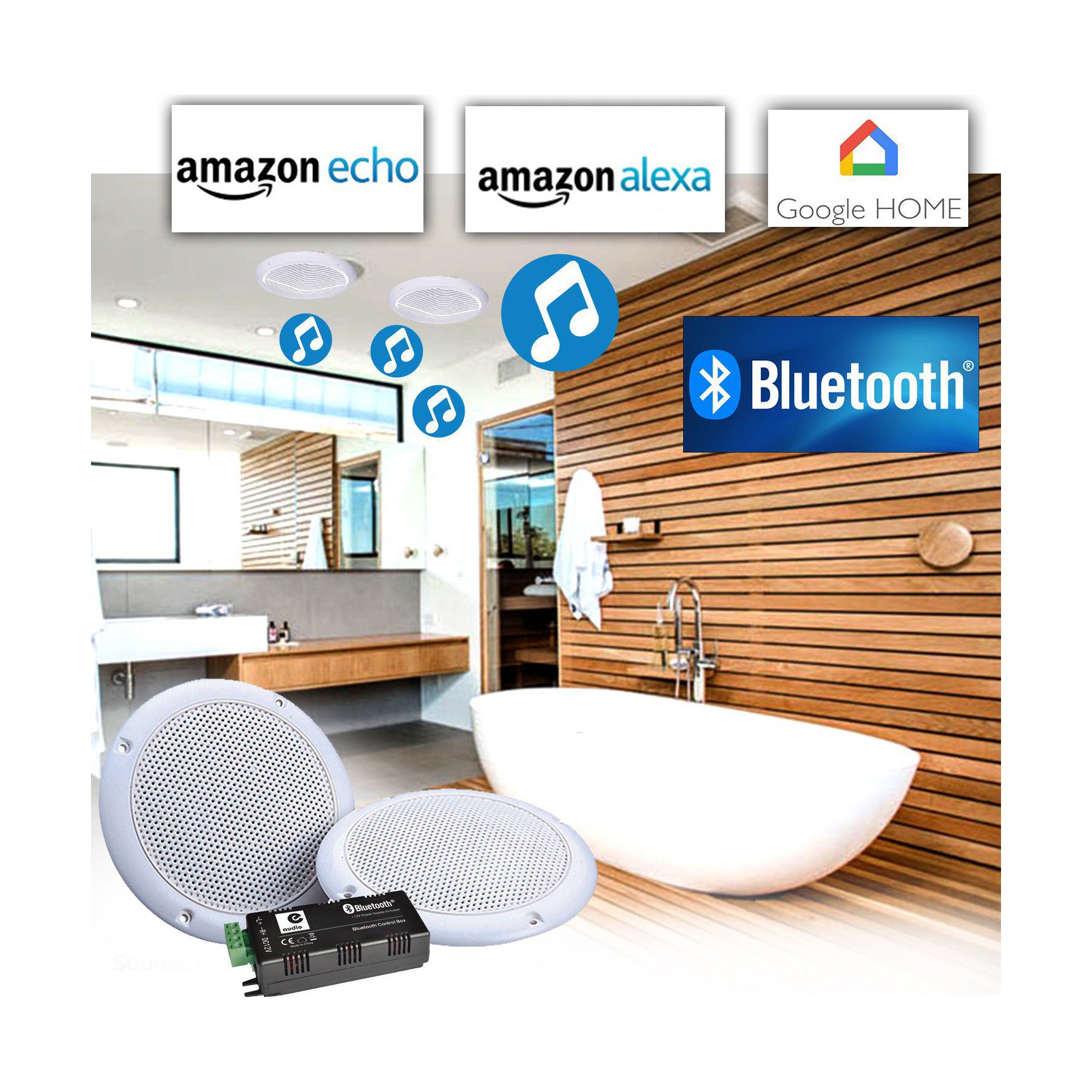 Enceinte résidentielle E-AUDIO Haut-parleurs 80W plafond encastrable WA