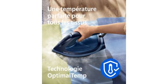 Fer à repasser PHILIPS DST6120/20 fer à vapeur Série 6000 Bleu/Noir, 2600W