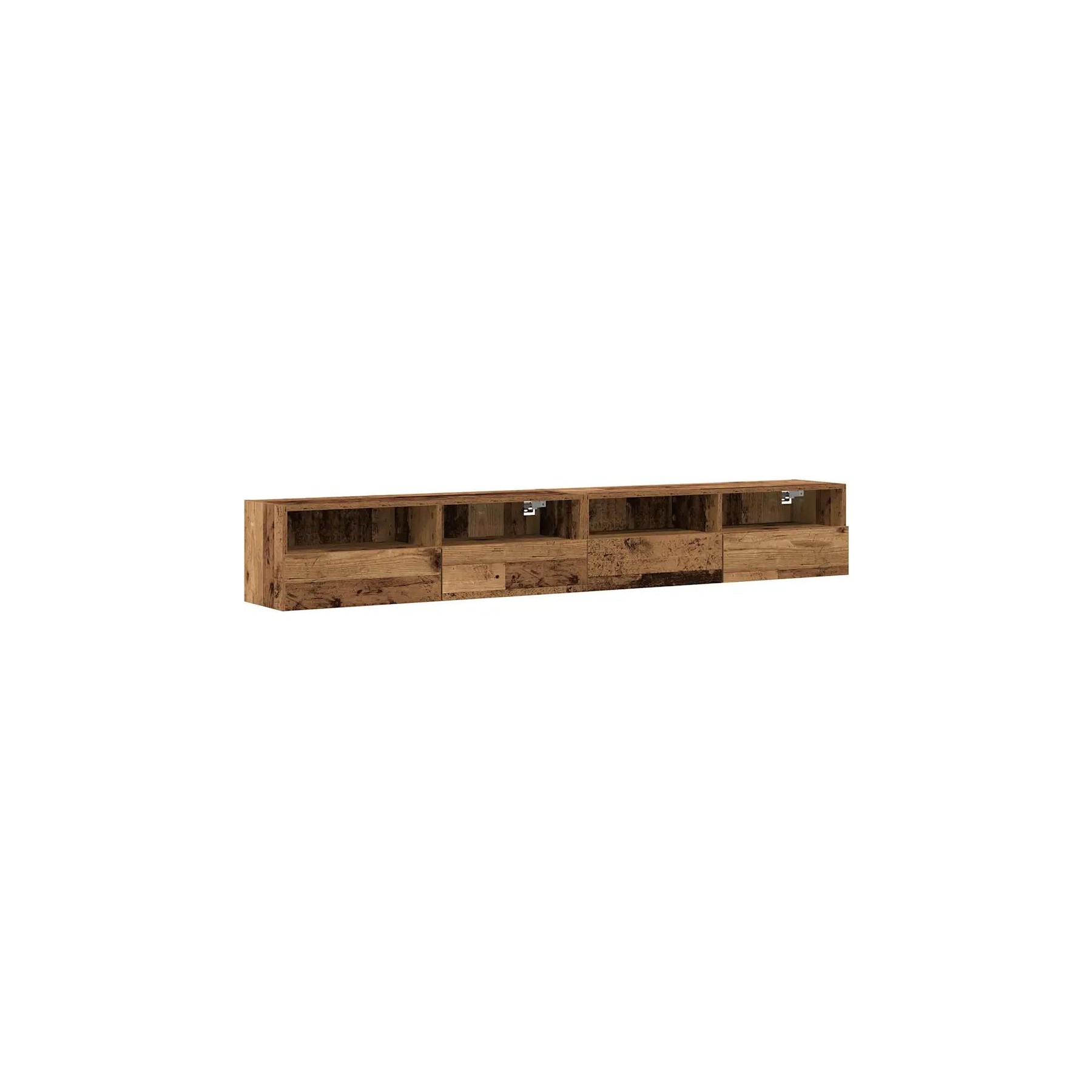 Meuble TV HELLOSHOP26 Lot de 2 meubles TV muraux modernes avec
