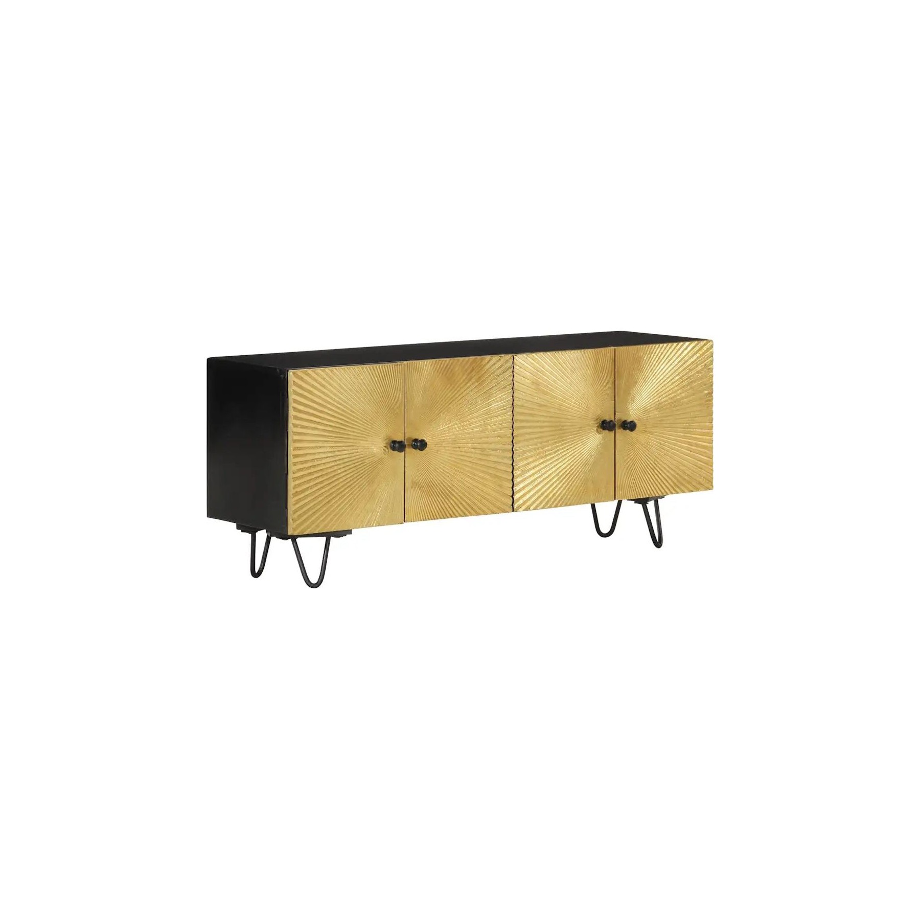 Meuble TV HELLOSHOP26 Meuble TV moderne avec rangement 110 x 3