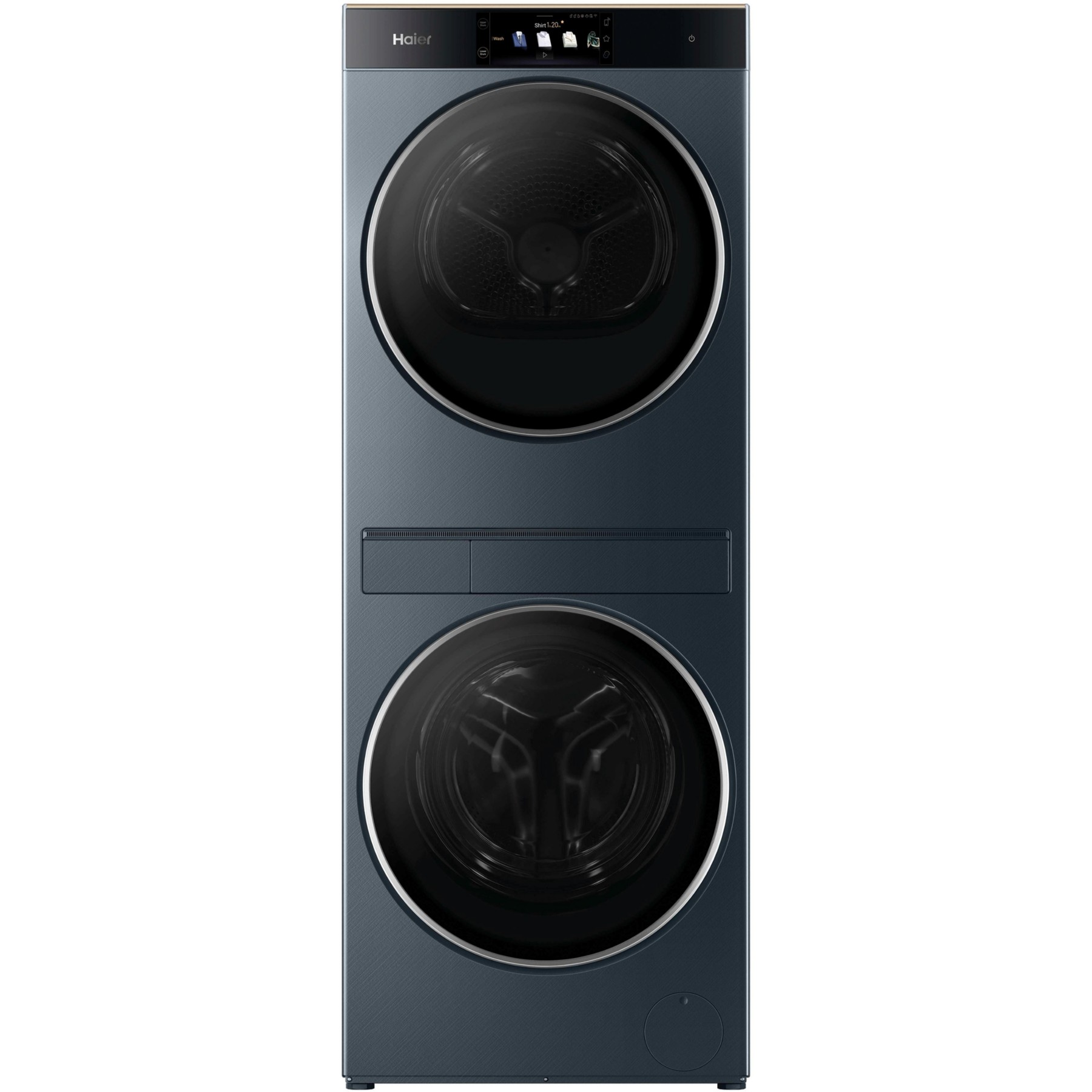 Lave linge séchant hublot HAIER CLC108-GNU1-S - 10/8 kg - 1400 tr/min - Classe A - Moteur direct drive - Connecté - Noir
