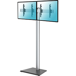 Pied TV KIMEX Support sur pied 2 écrans TV 43" - 49"