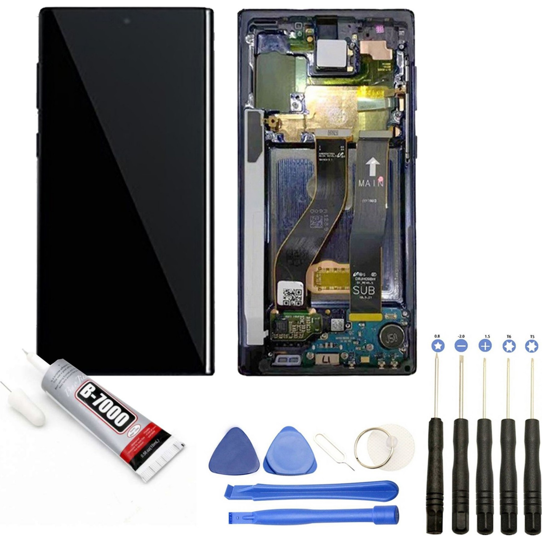 VISIODIRECT Vitre +LCD pour Samsung Galaxy Note 10