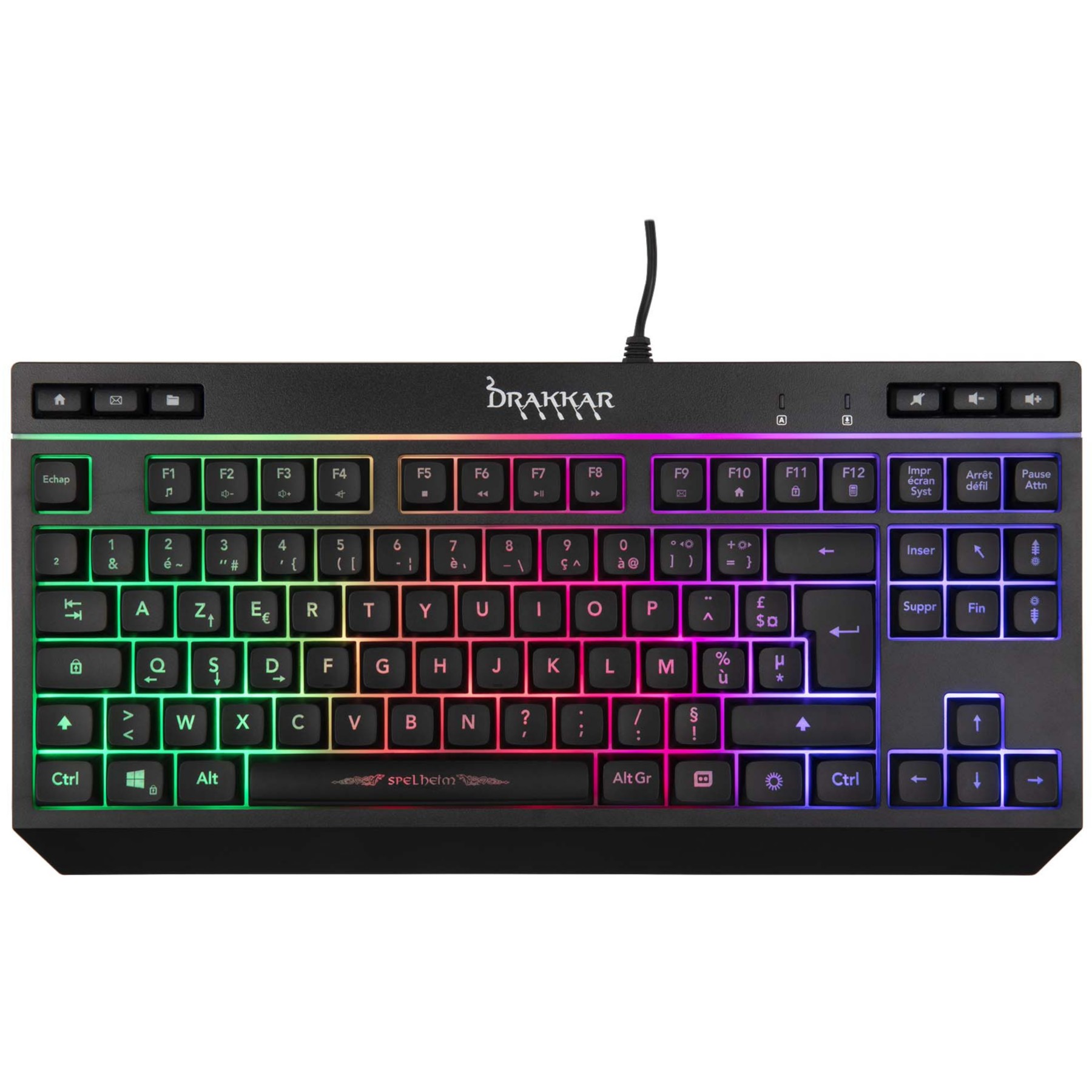 Clavier gamer KONIX DRAKKAR SPELHEIM TKL KEYBOARD