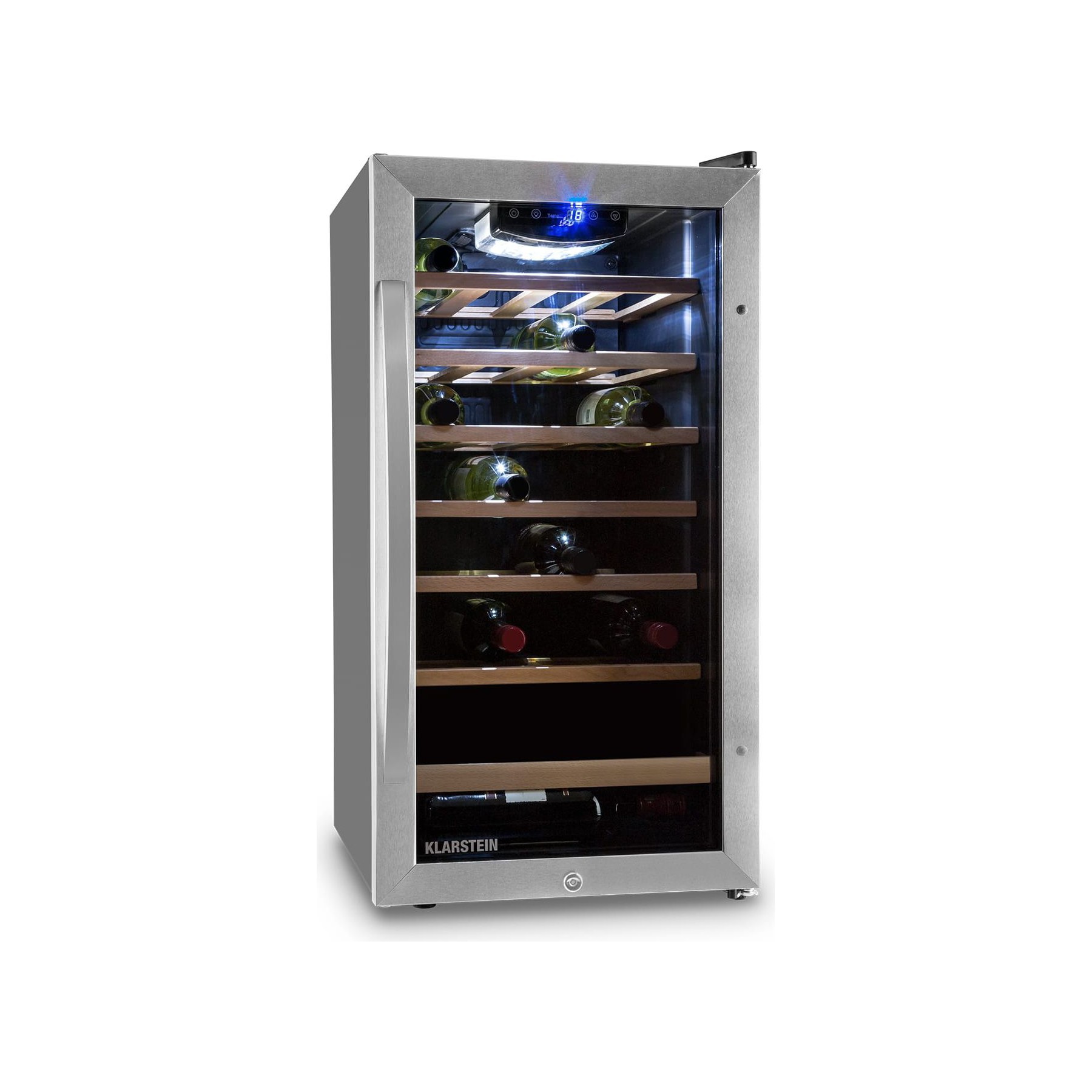 Cave à vin de service KLARSTEIN Vinamour 26 Uno 26 bouteilles 88L inox