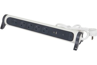 Multiprise LEGRAND FB 5X2P+T PREMIUM PARAFOUDRE USB A+C 1.5