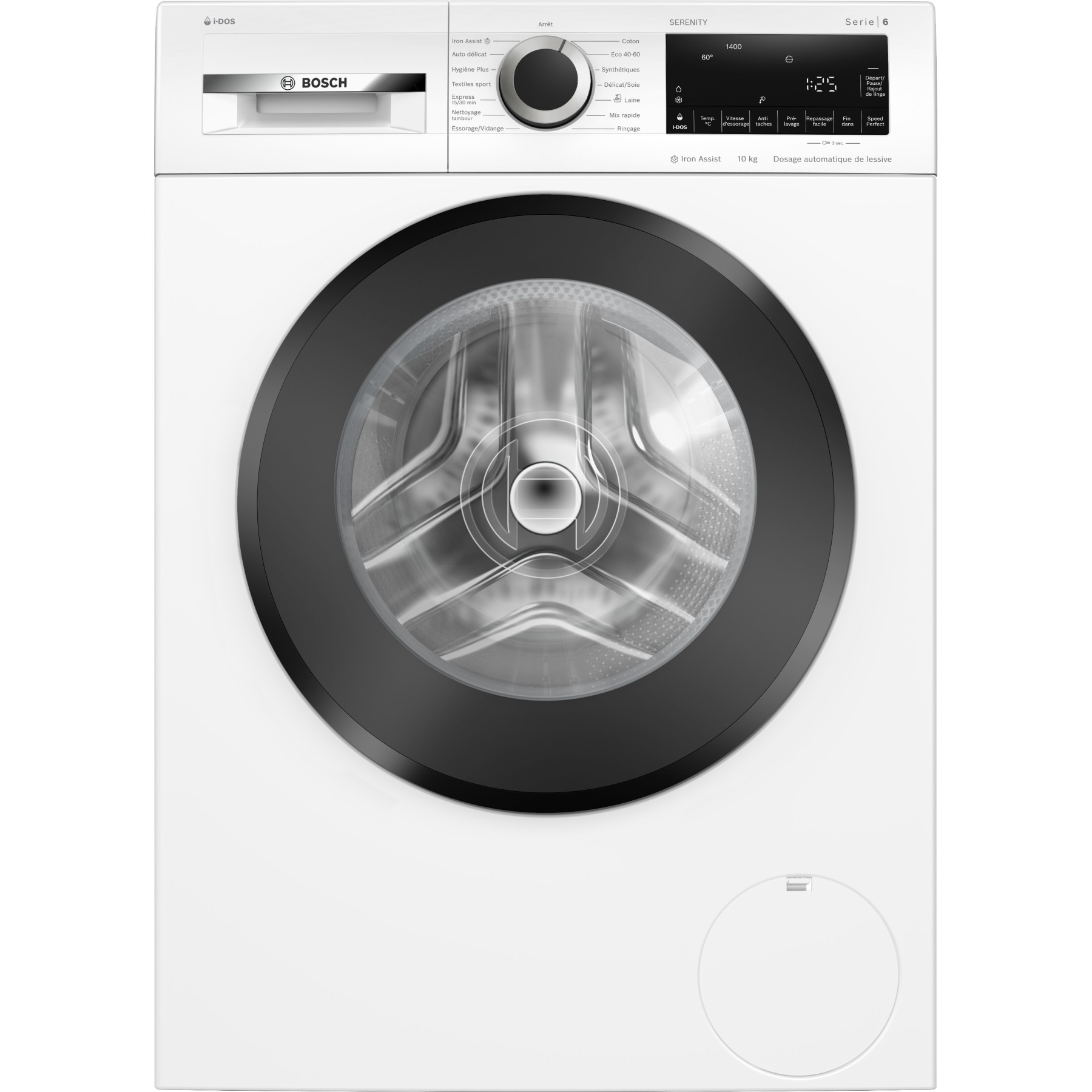Lave linge hublot BOSCH WGG254FQFR - 10 kg - 1400 tr/min - Classe A - Moteur induction - Dosage automatique