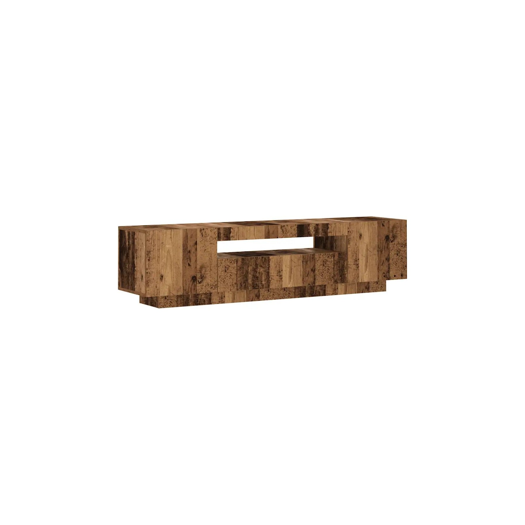 Meuble TV HELLOSHOP26 Meuble TV flottant avec lumières LED 160
