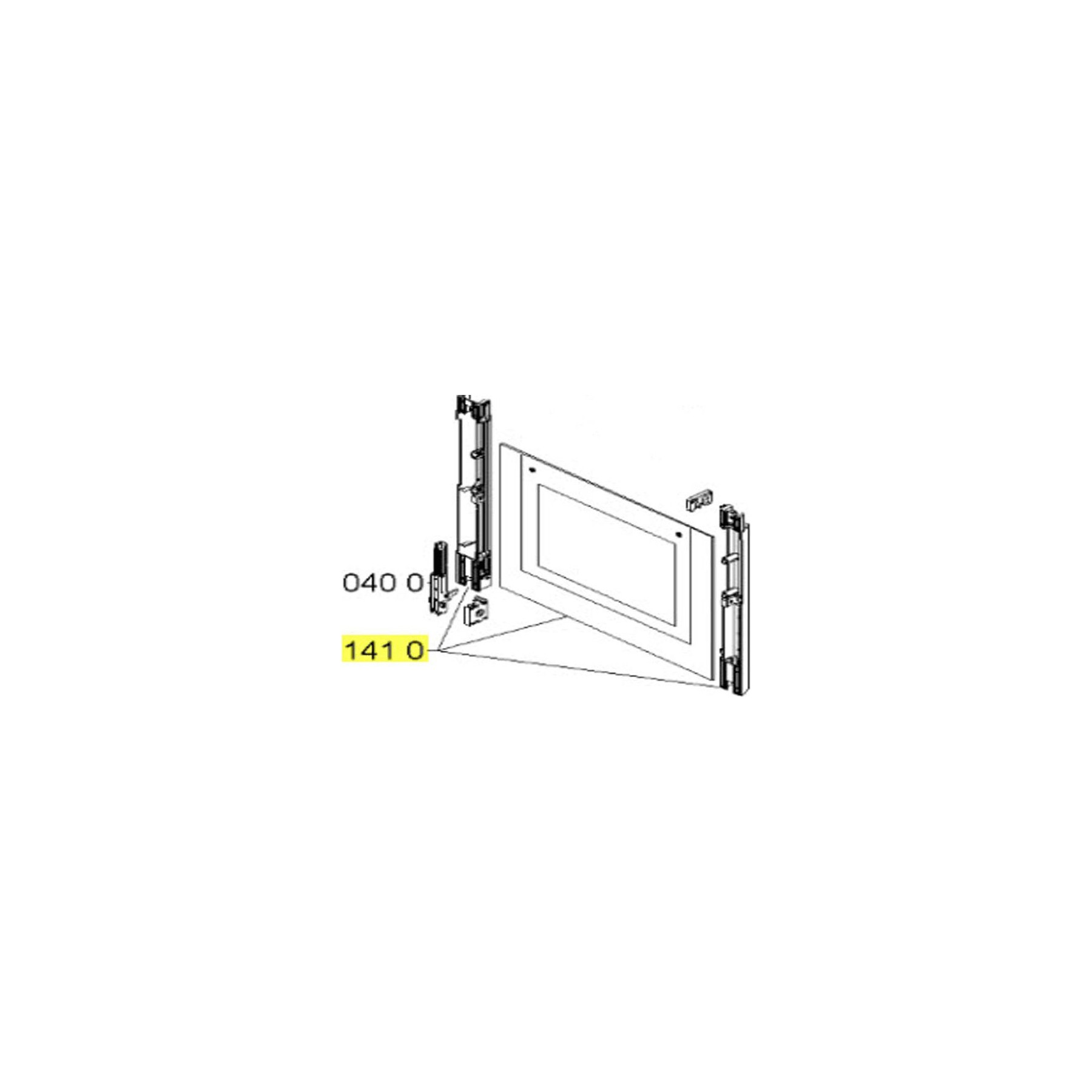 Diffuseur de lumière WHIRLPOOL VITRE DE FOUR REP 1410 POUR FOUR   WHIRL
