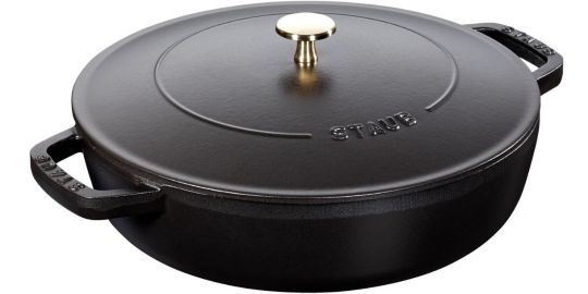 Sauteuse STAUB Chistera 28cm noir mat
