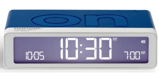 Réveil LEXON x Pantone Flip Classic Bleu